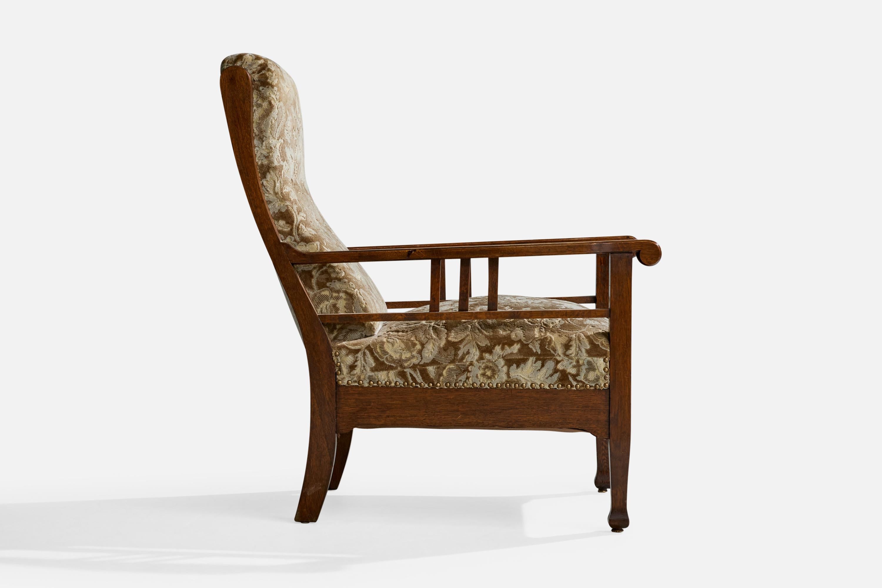 Designer svedese, Sedie da salotto, Oak, Fabrice, Svezia, 1900 in vendita 1