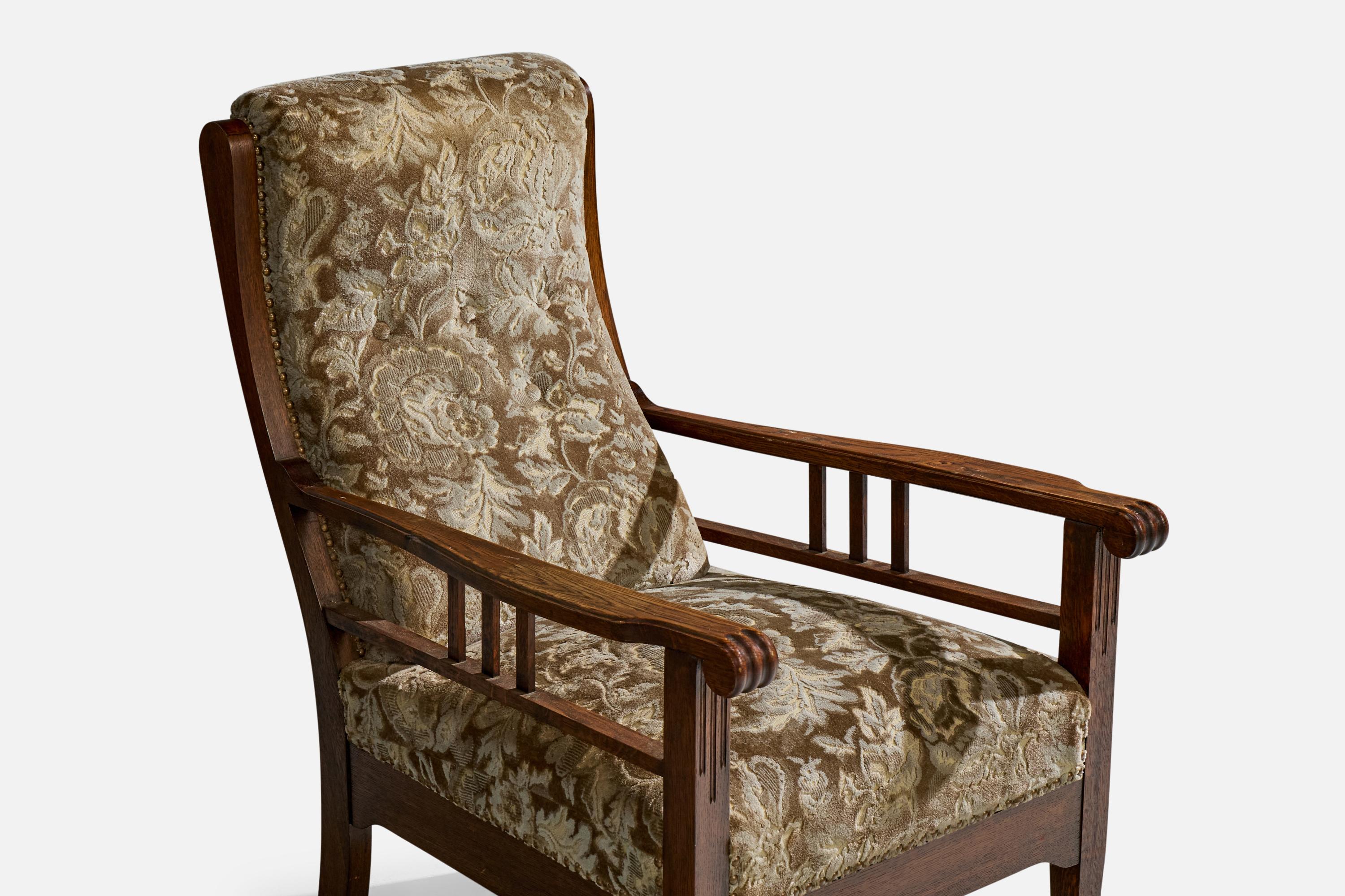 Designer svedese, Sedie da salotto, Oak, Fabrice, Svezia, 1900 in vendita 2