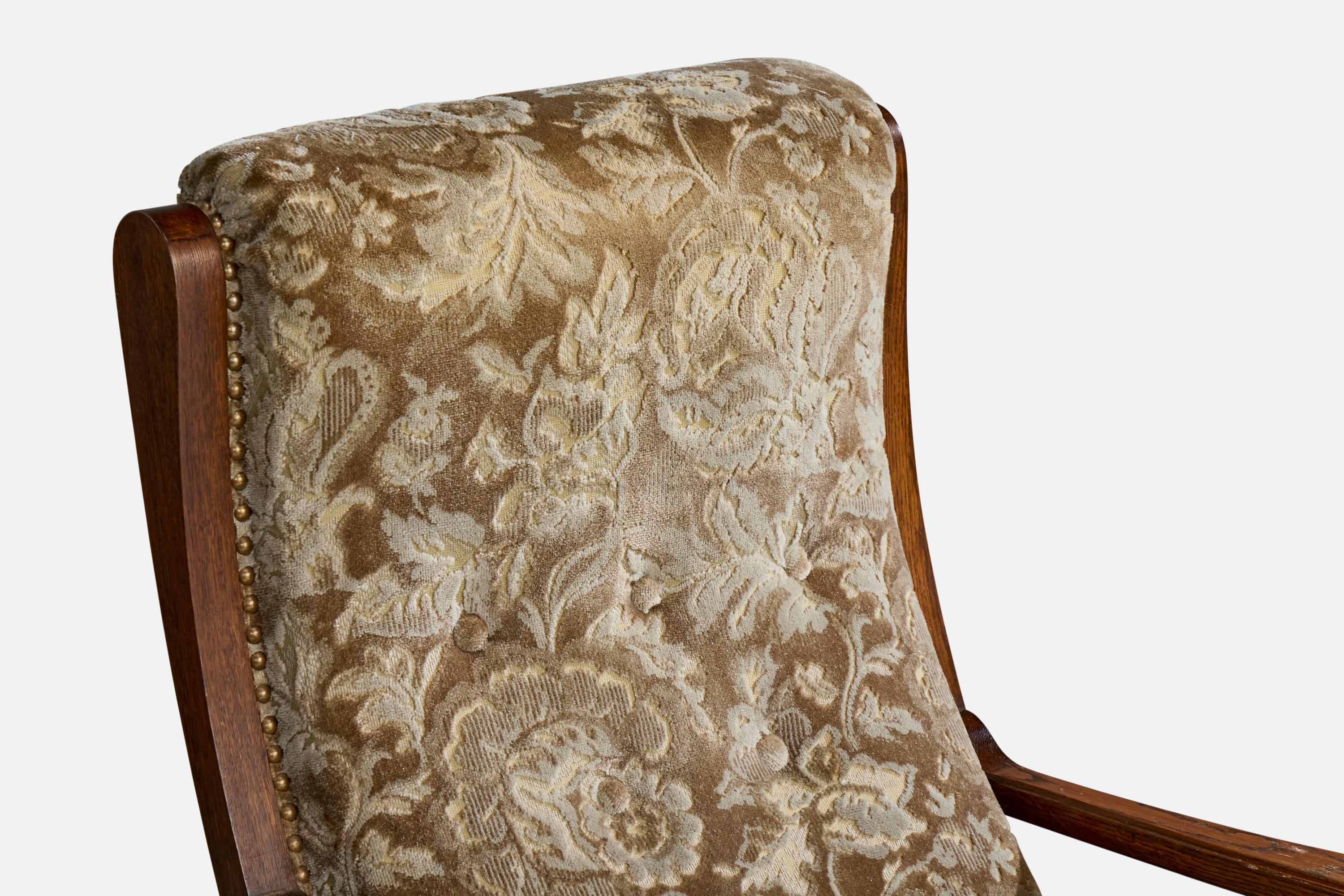 Designer svedese, Sedie da salotto, Oak, Fabrice, Svezia, 1900 in vendita 3