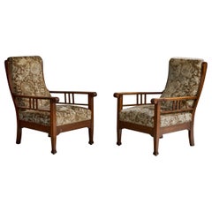 Designer svedese, Sedie da salotto, Oak, Fabrice, Svezia, 1900