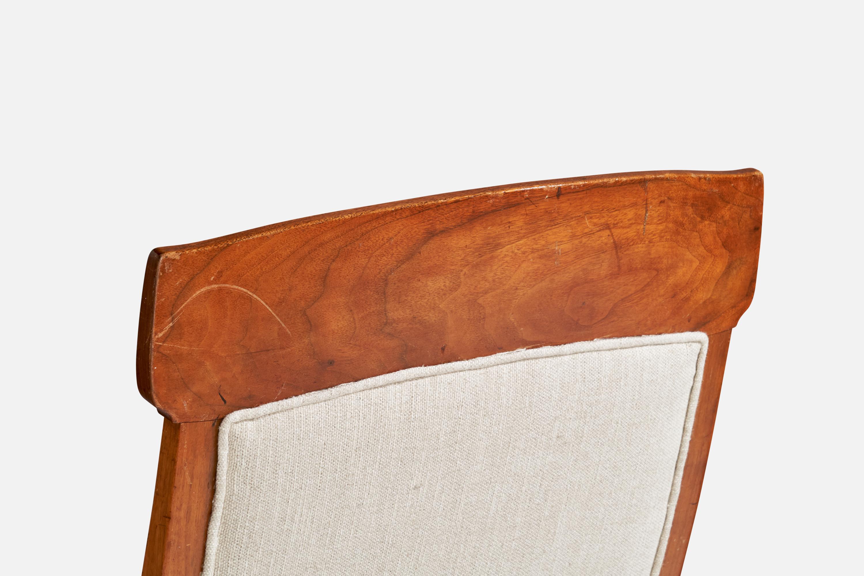 Swedish Designer, Lounge Chairs, Oak, Fabric, Sweden, 1900s 11