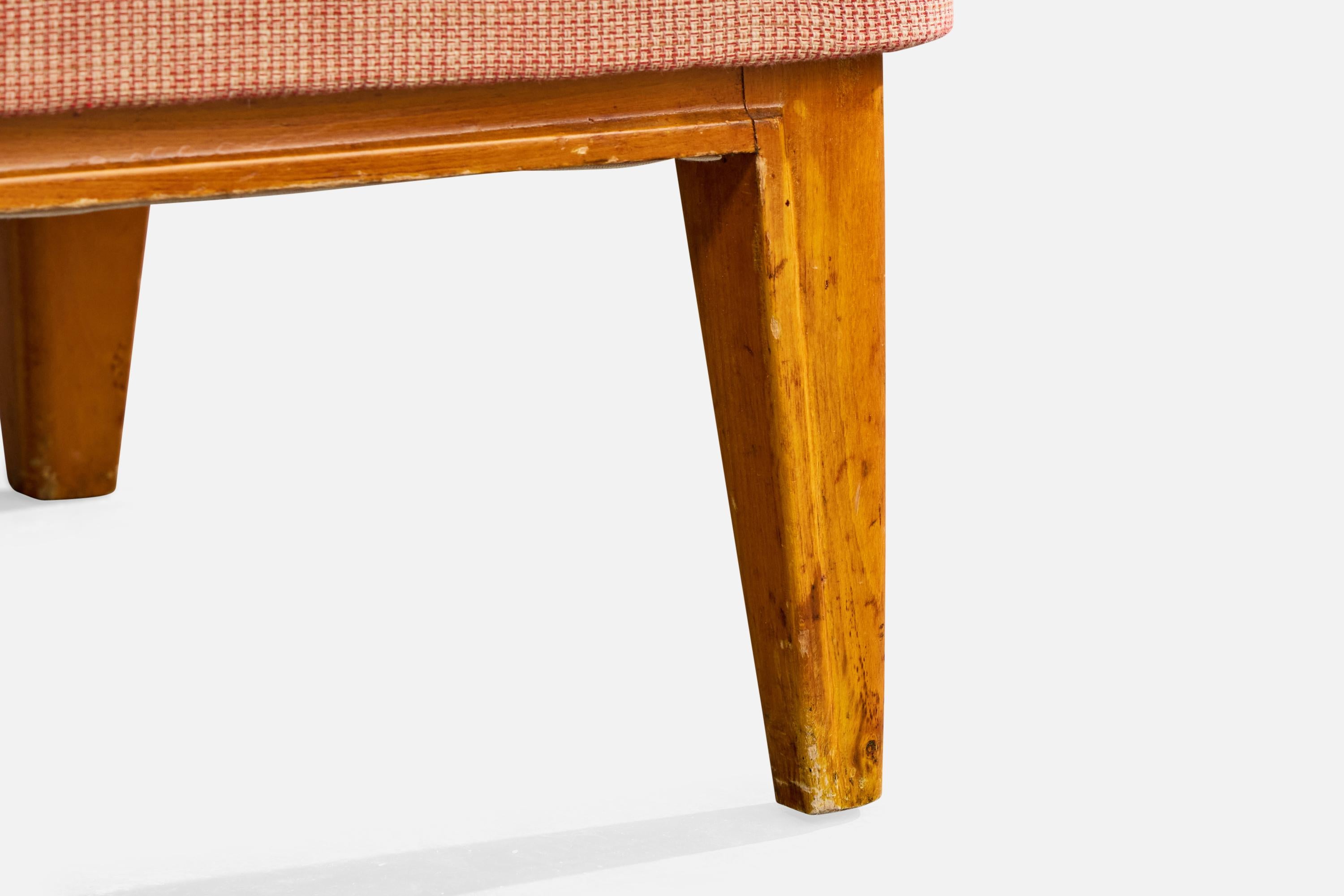 Designer suédois, fauteuils de salon, bois, tissu, Suède, années 1930 en vente 6