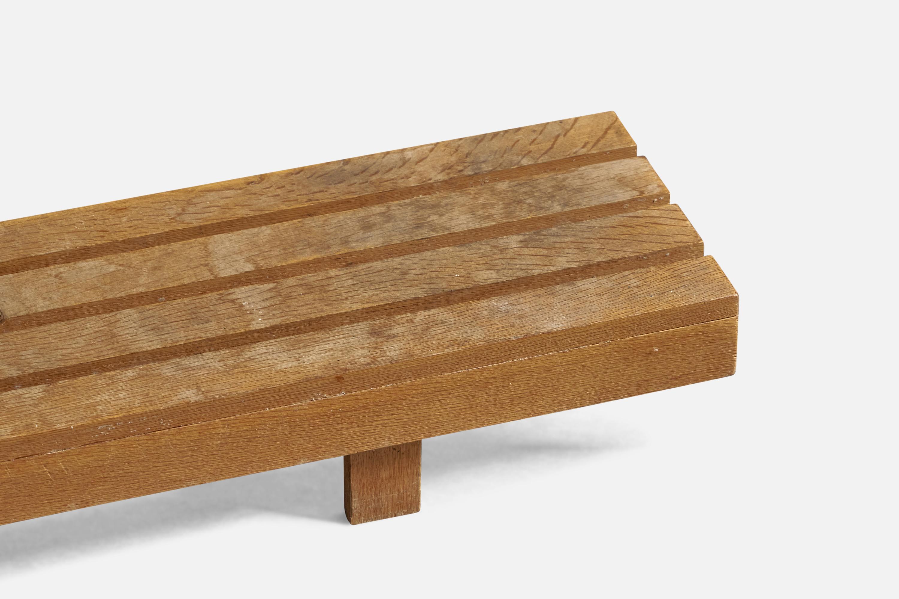 Late 20th Century Swedish Designer, Low Bench, Pine, Sweden, 1970s For Sale