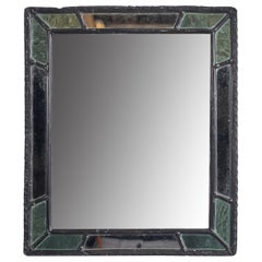Swedish Designer, Mirror, Pewter, Sweden, 1940s