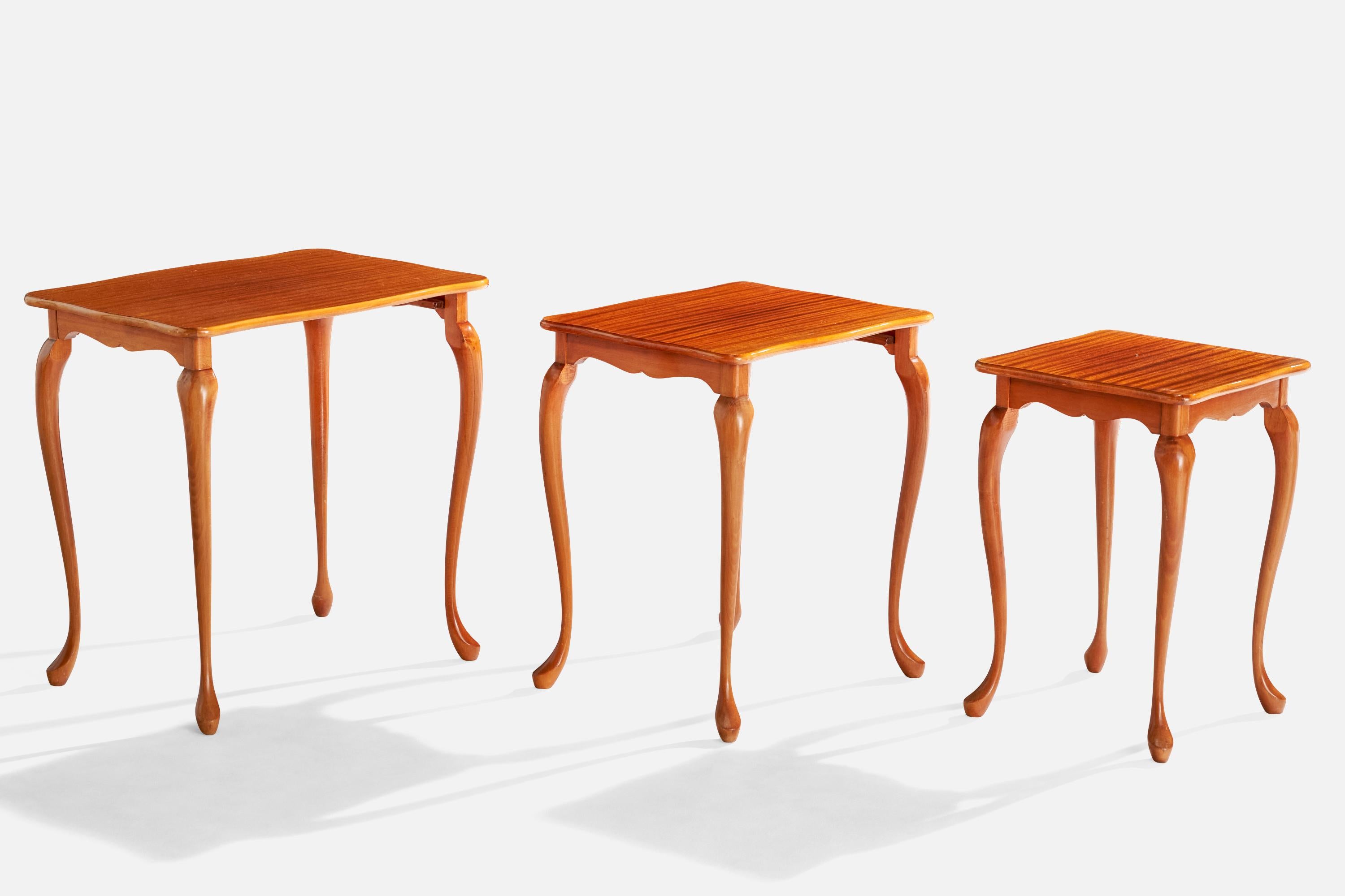 Diseñador sueco, Mesas nido, Madera, Suecia, Años 30 Sueco en venta