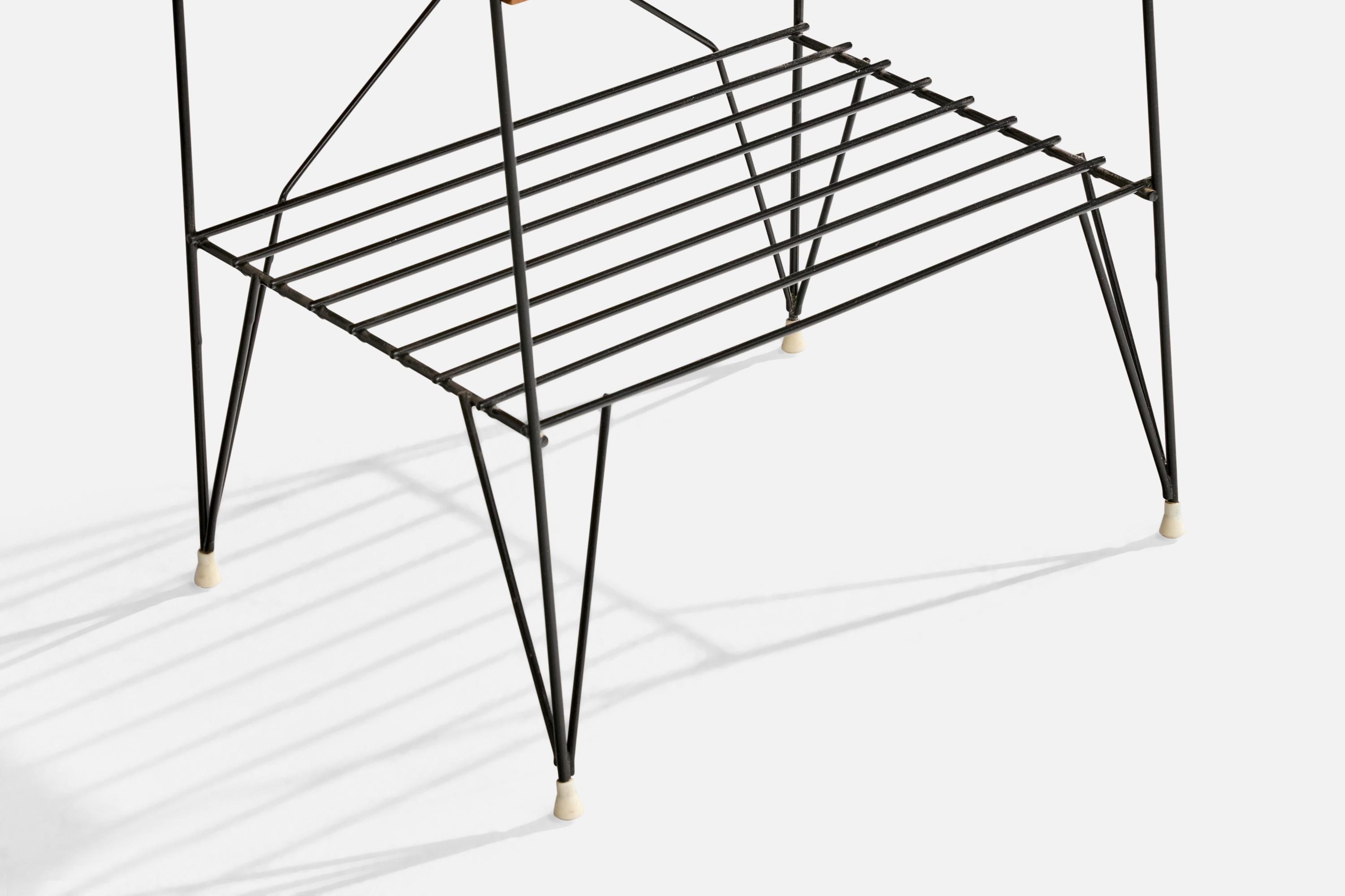 Design svedese, Comodini, Teak, Ottone, Metallo, Svezia, anni '50 in vendita 4