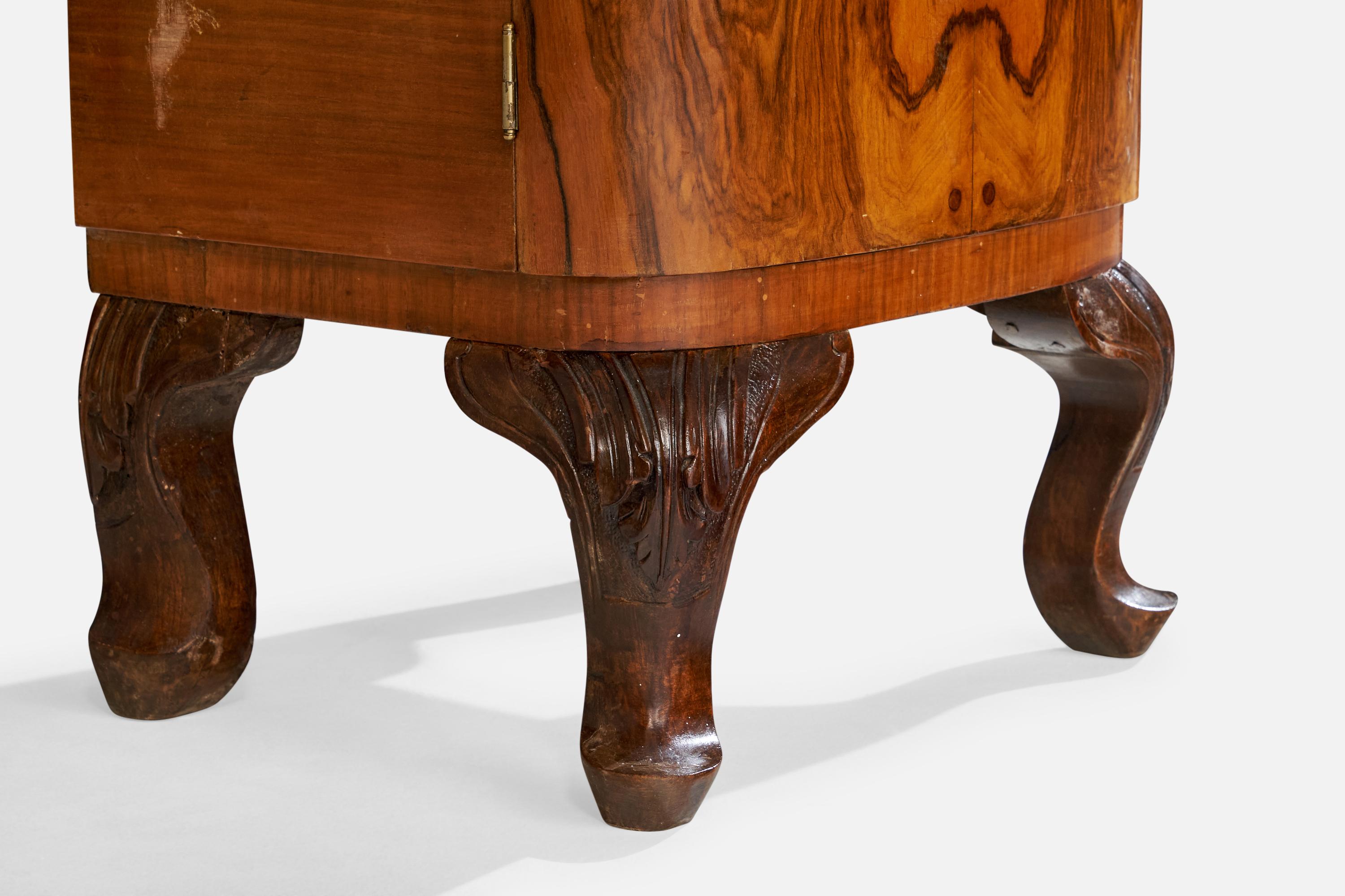 Swedish Designer, Nightstands, Birch, Brass, Sweden, 1900s 9