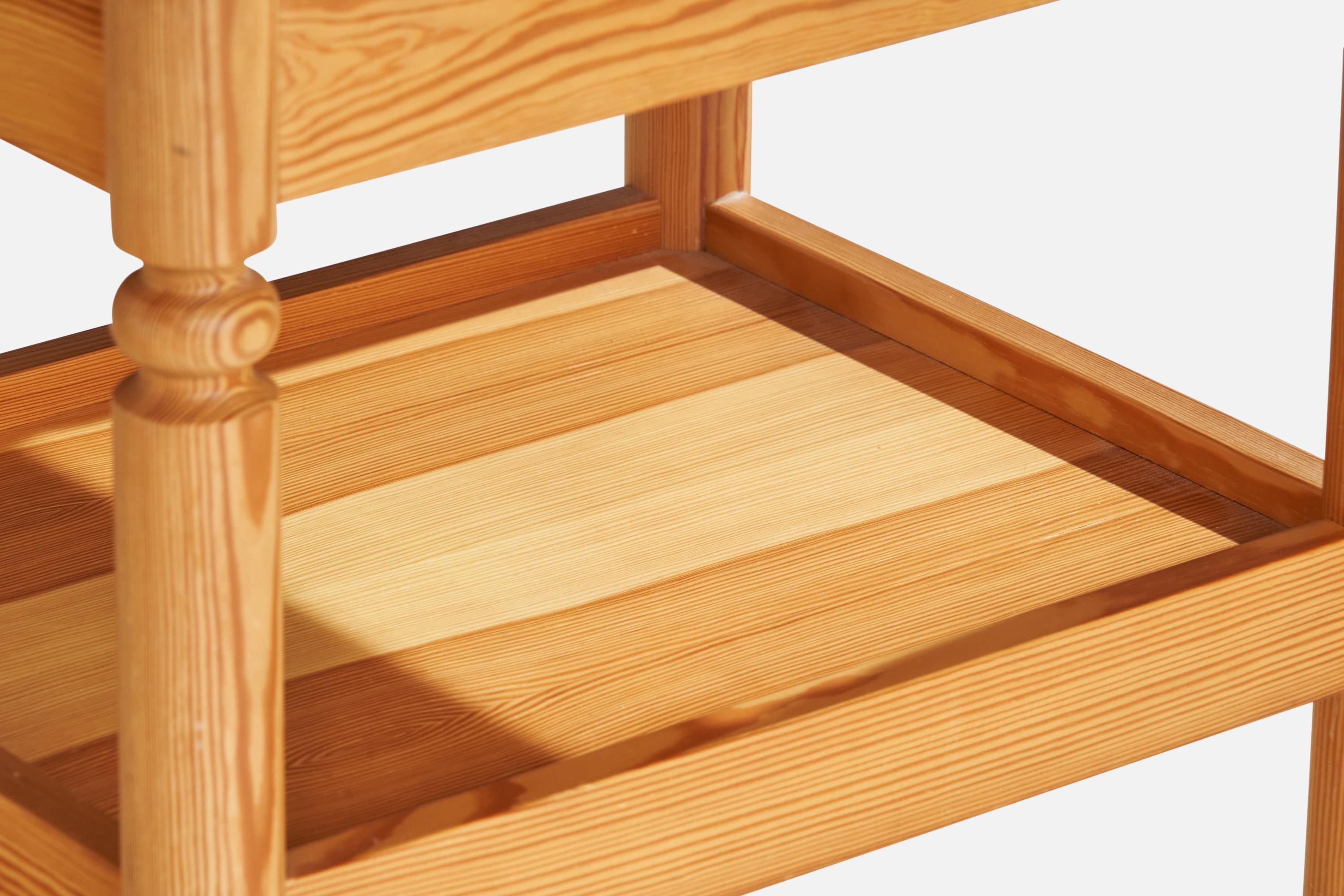 Swedish Designer, Nightstands, Pine, Sweden, 1970s 4