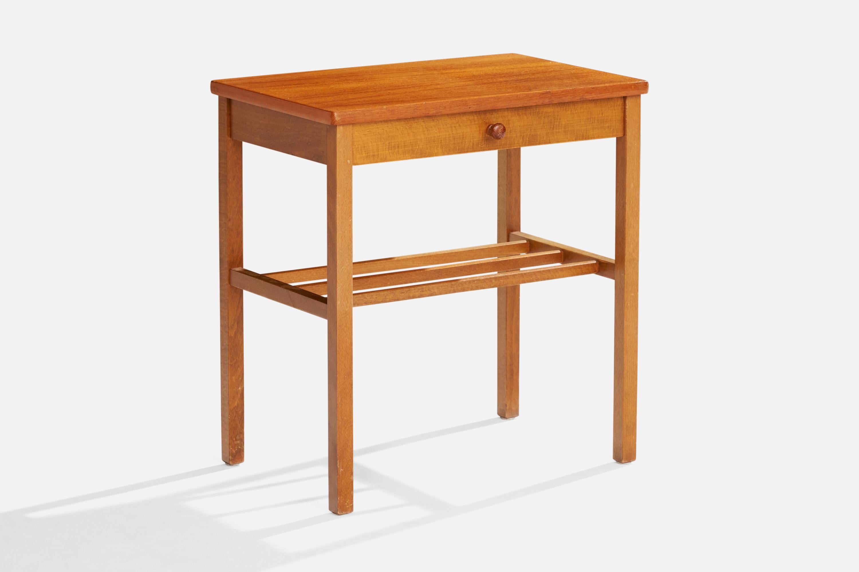 Schwedische Designerin, Nachttische, Teakholz, Schweden, 1950er Jahre im Zustand „Gut“ im Angebot in High Point, NC