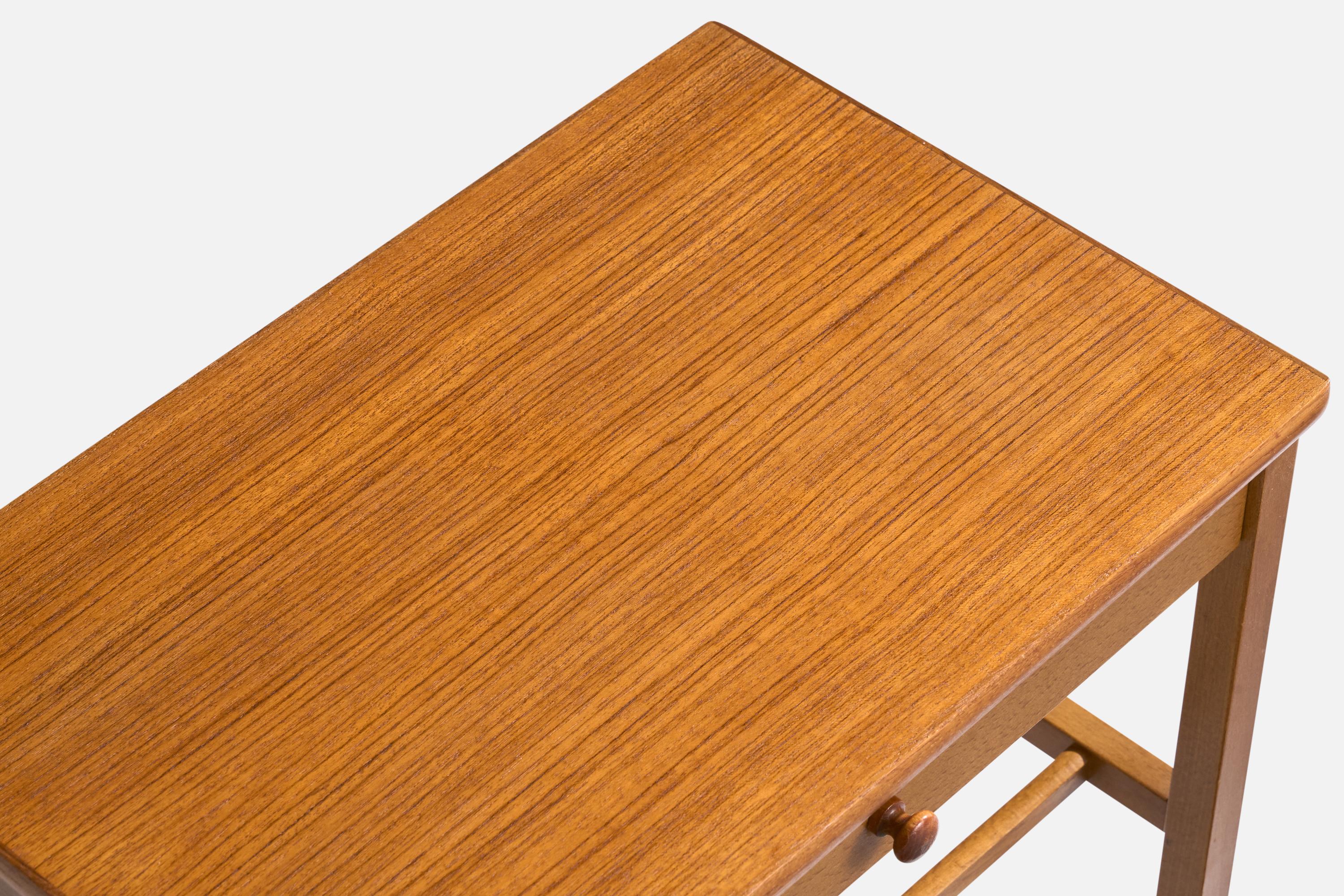 Swedish Designer, Nightstands, Teak, Sweden, 1950s For Sale 3