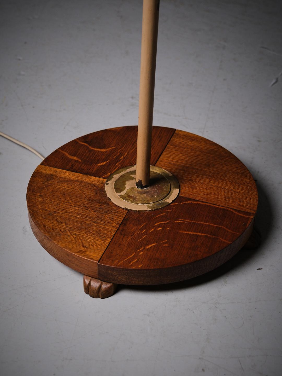 Lampadaire organique suédois à trois branches, années 1940 en vente 2