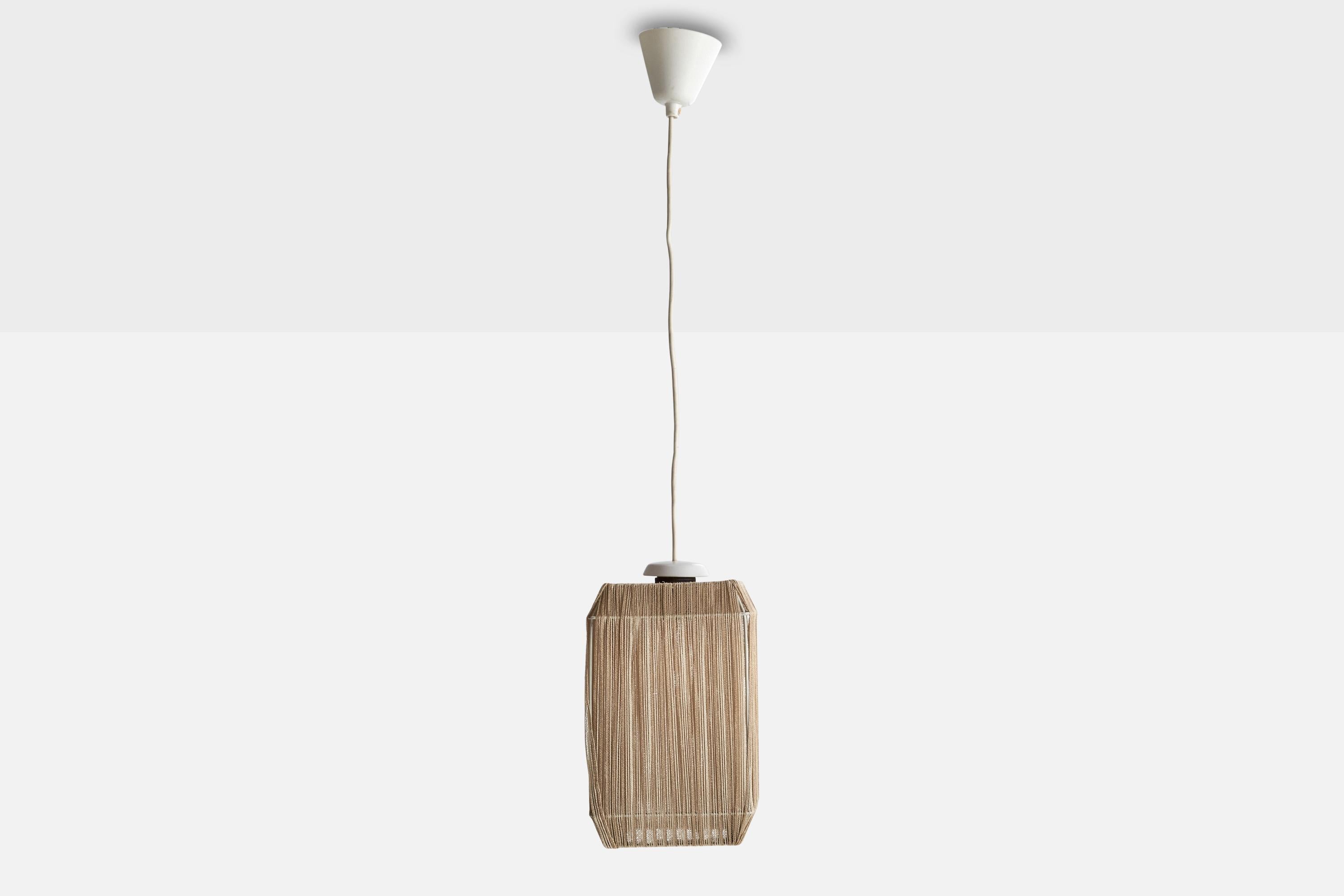 Scandinave moderne Designer suédois, pendentif, tissu, Suède, années 1960 en vente