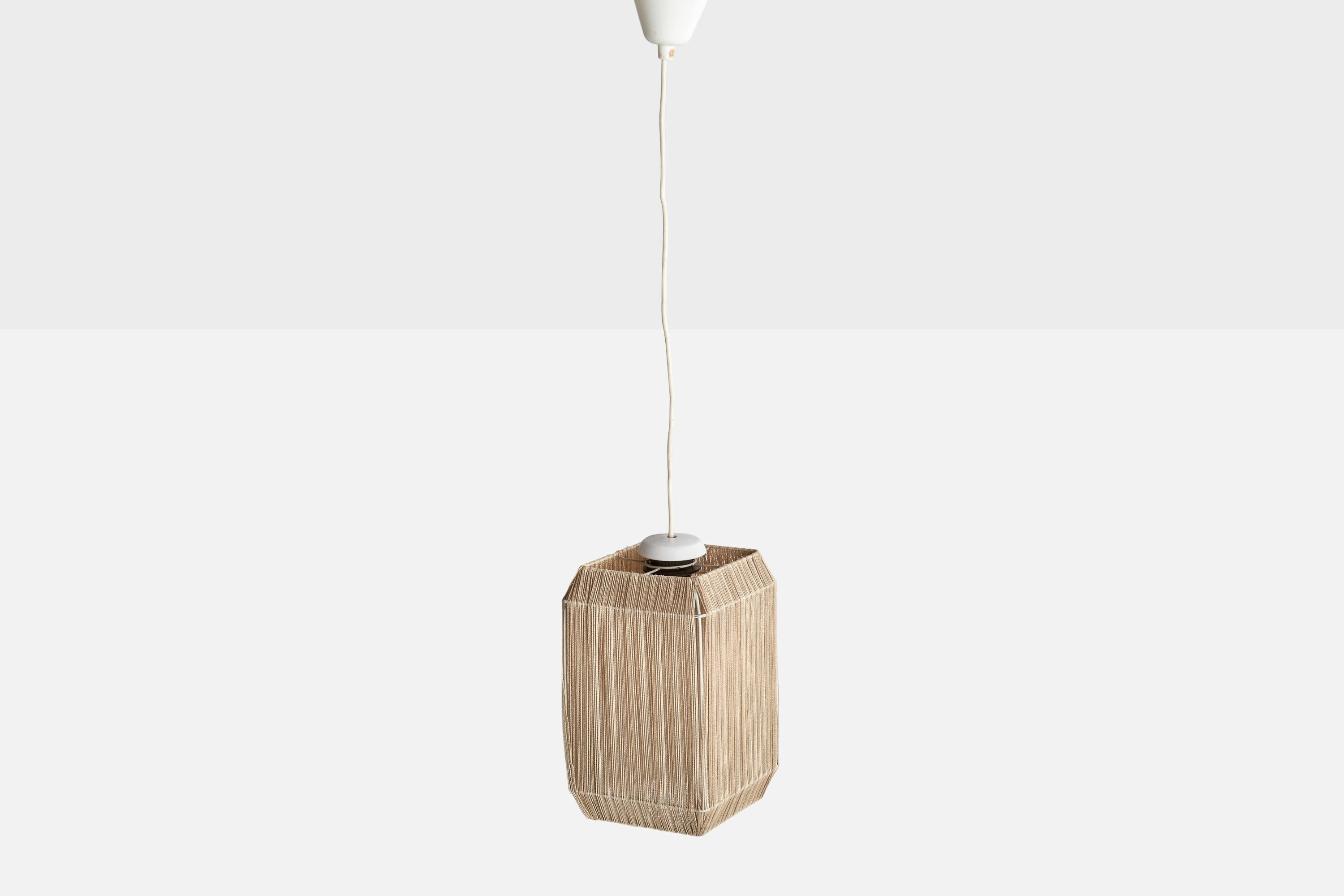 Suédois Designer suédois, pendentif, tissu, Suède, années 1960 en vente