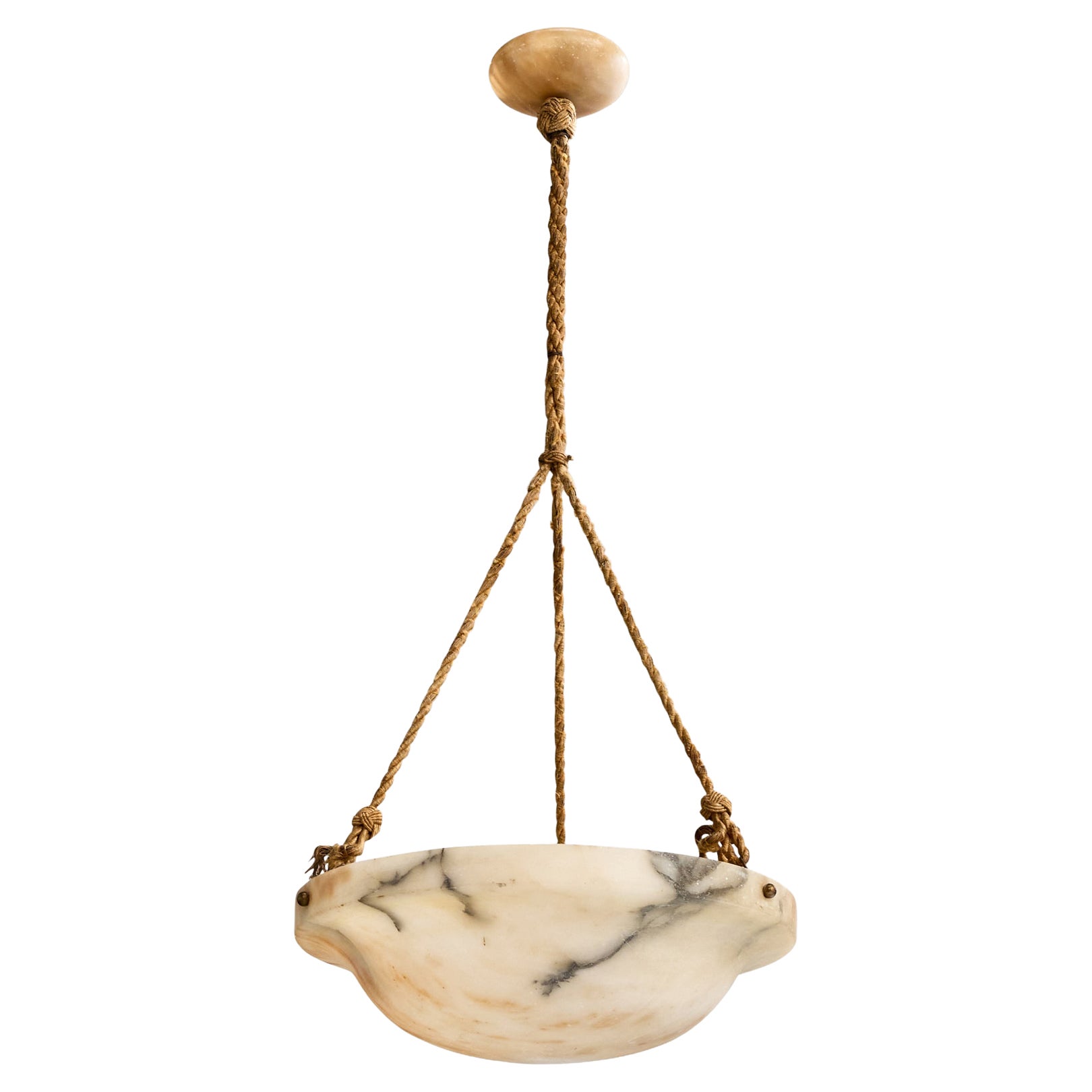 Design/One, Design-Light, albâtre, corde, Suède, années 1930