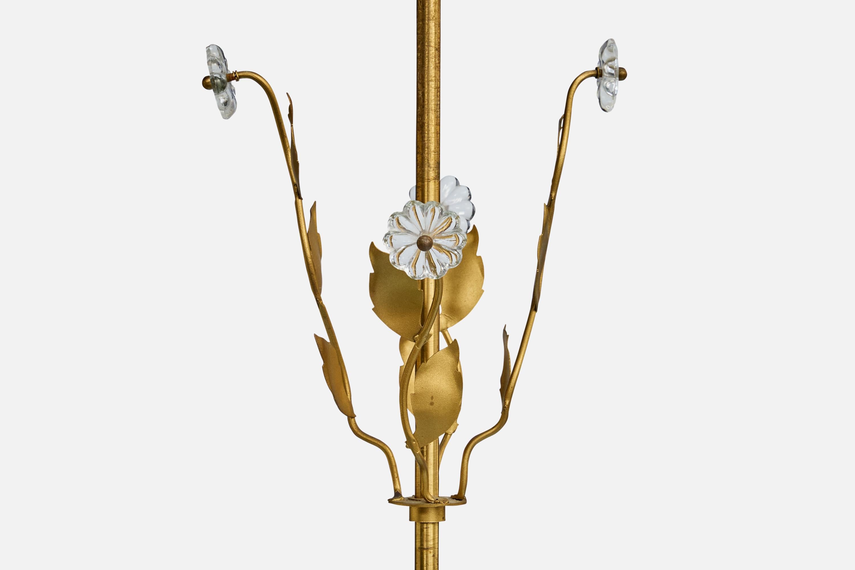 Designer svedese, lampada a sospensione, ottone, vetro, Svezia, anni '1930 in vendita 3