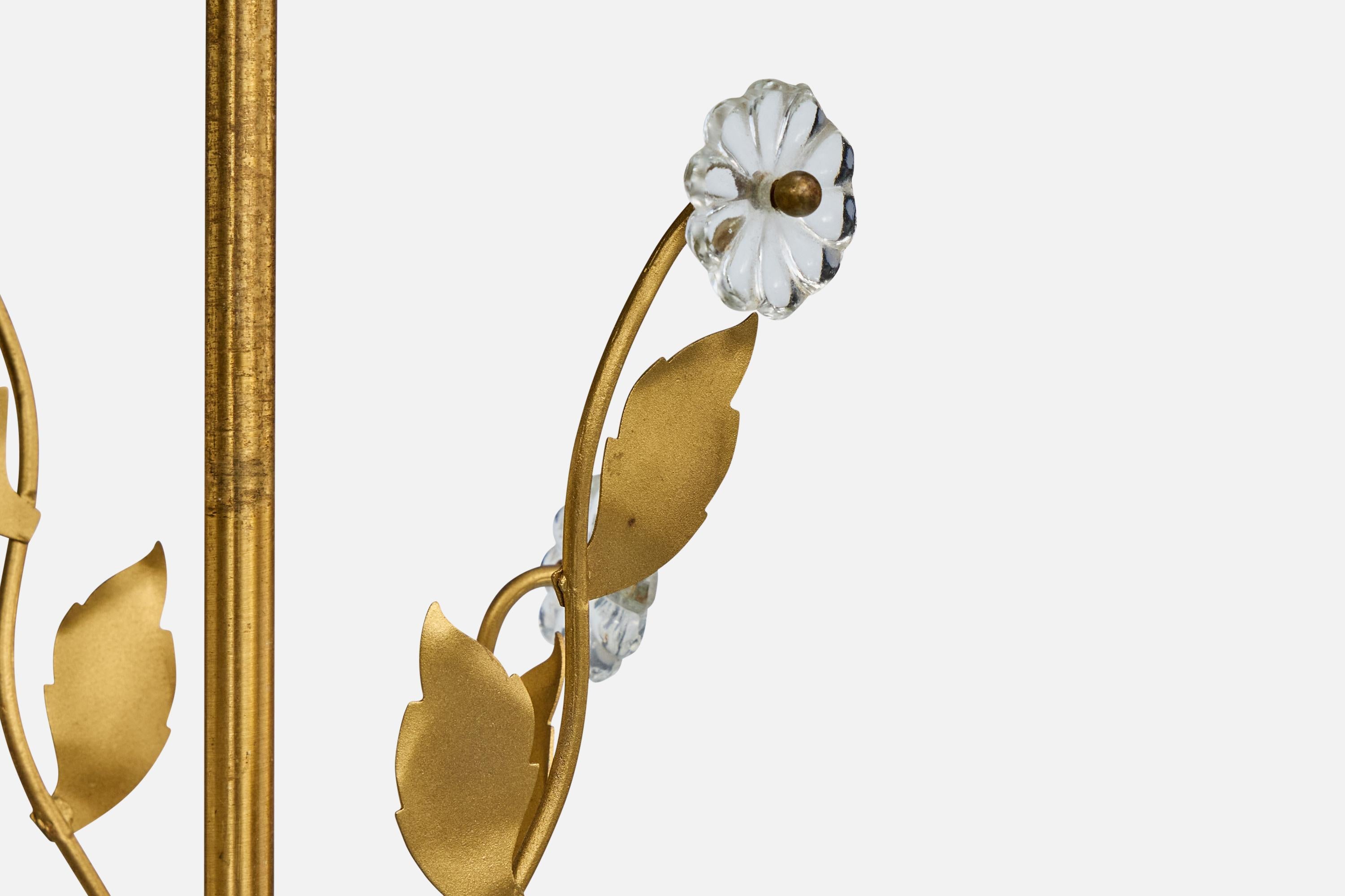 Designer svedese, lampada a sospensione, ottone, vetro, Svezia, anni '1930 in vendita 4