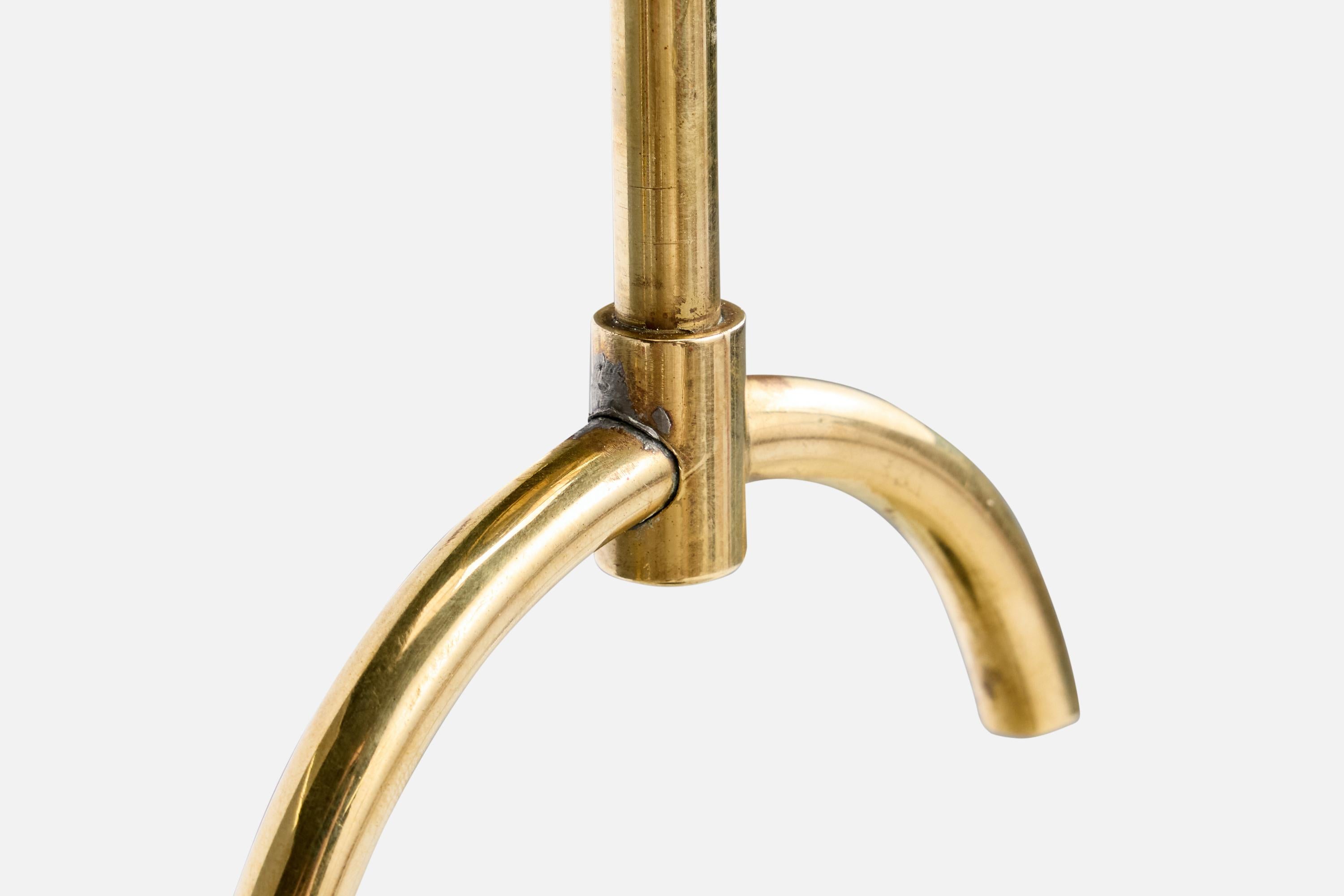 Designer svedese, lampada a sospensione, ottone, vetro, Svezia, anni '1940 in vendita 2