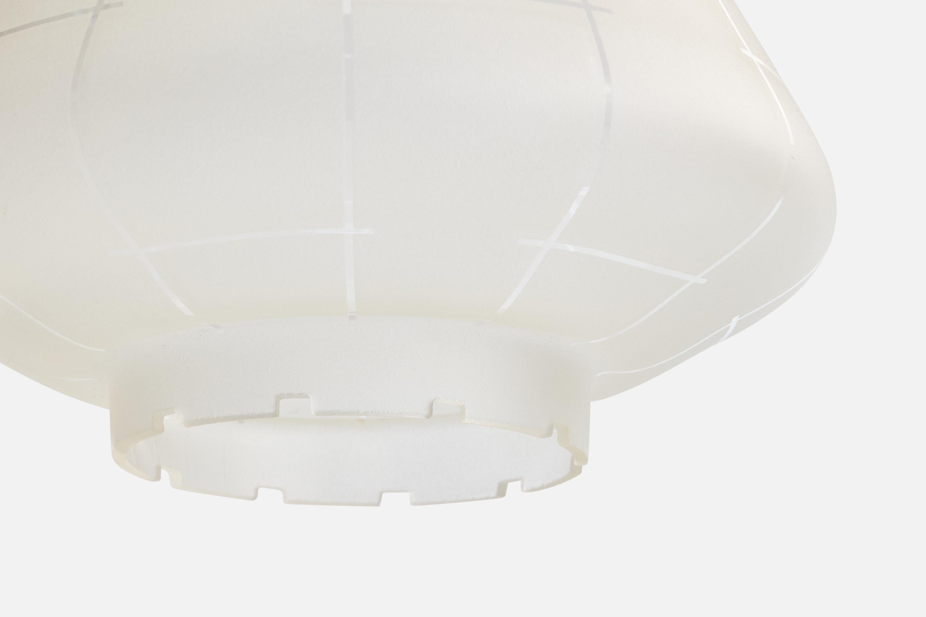 Design suédois, lampe à suspension, laiton, verre, Suède, années 1950 Bon état - En vente à High Point, NC