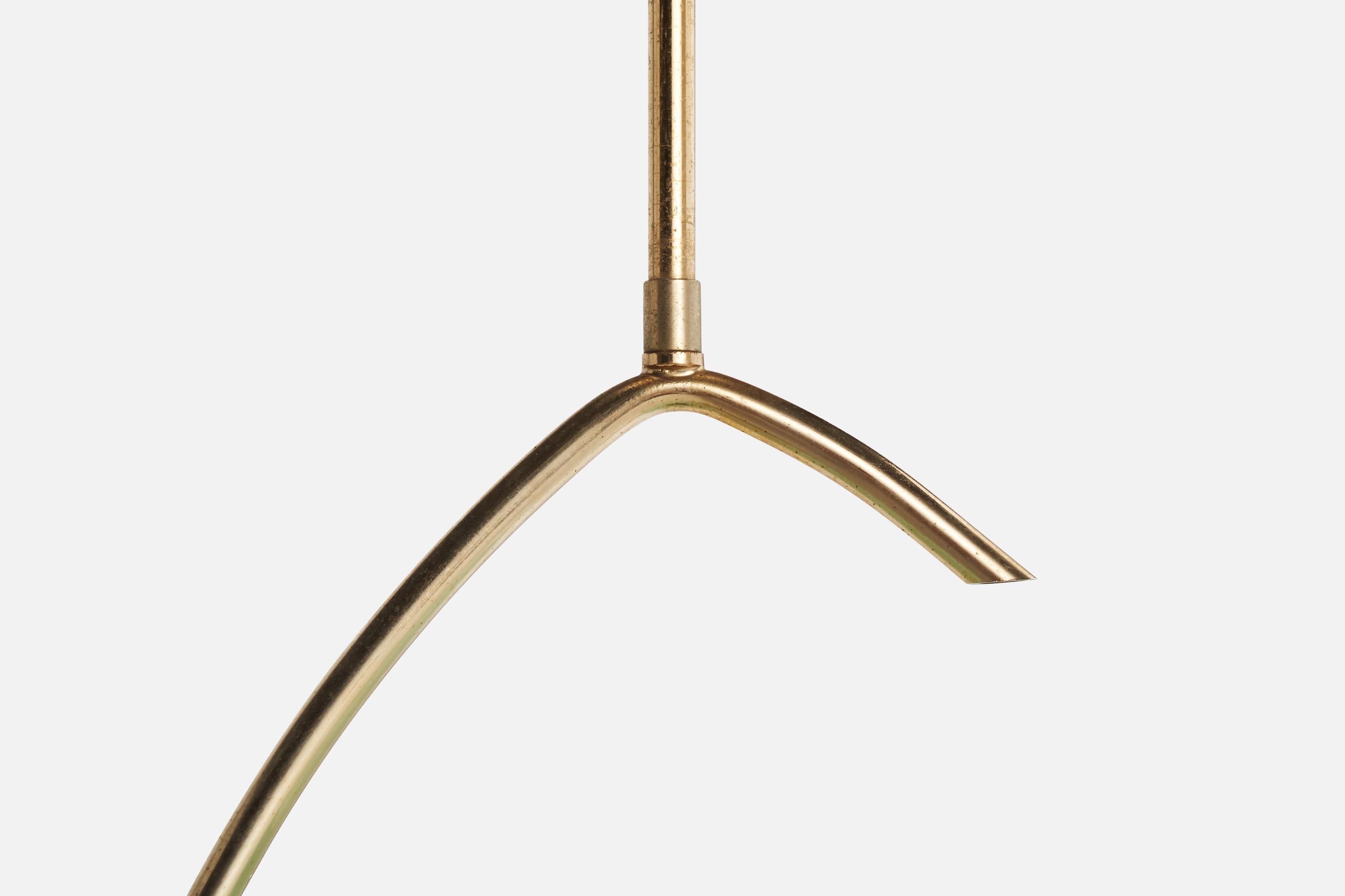 Design suédois, lampe à suspension, laiton, verre, Suède, années 1950 en vente 1