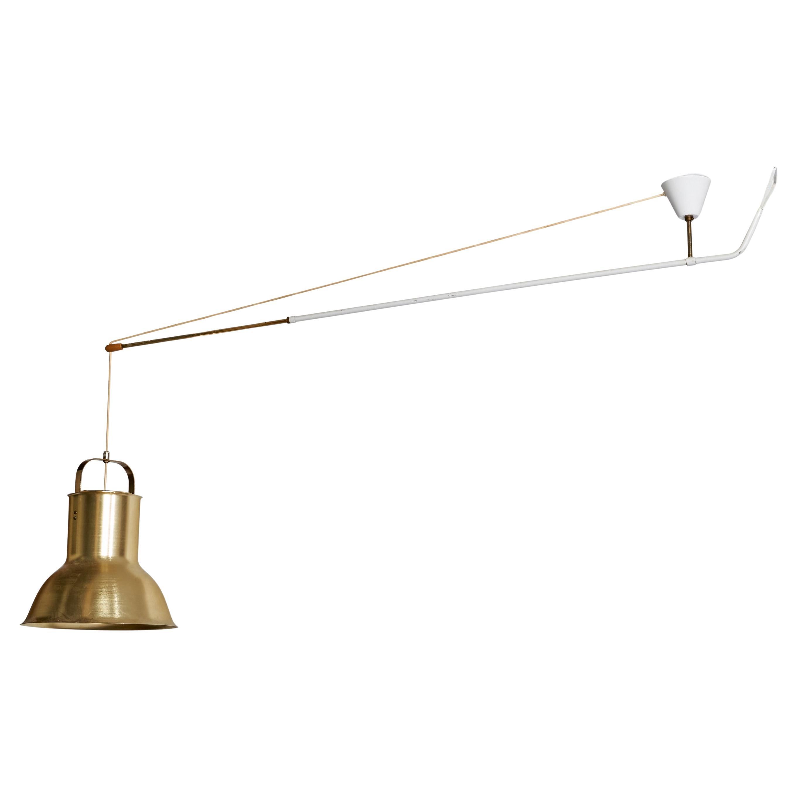 Design-Light suédois, laiton, métal, Wood Wood, Suède, années 1950