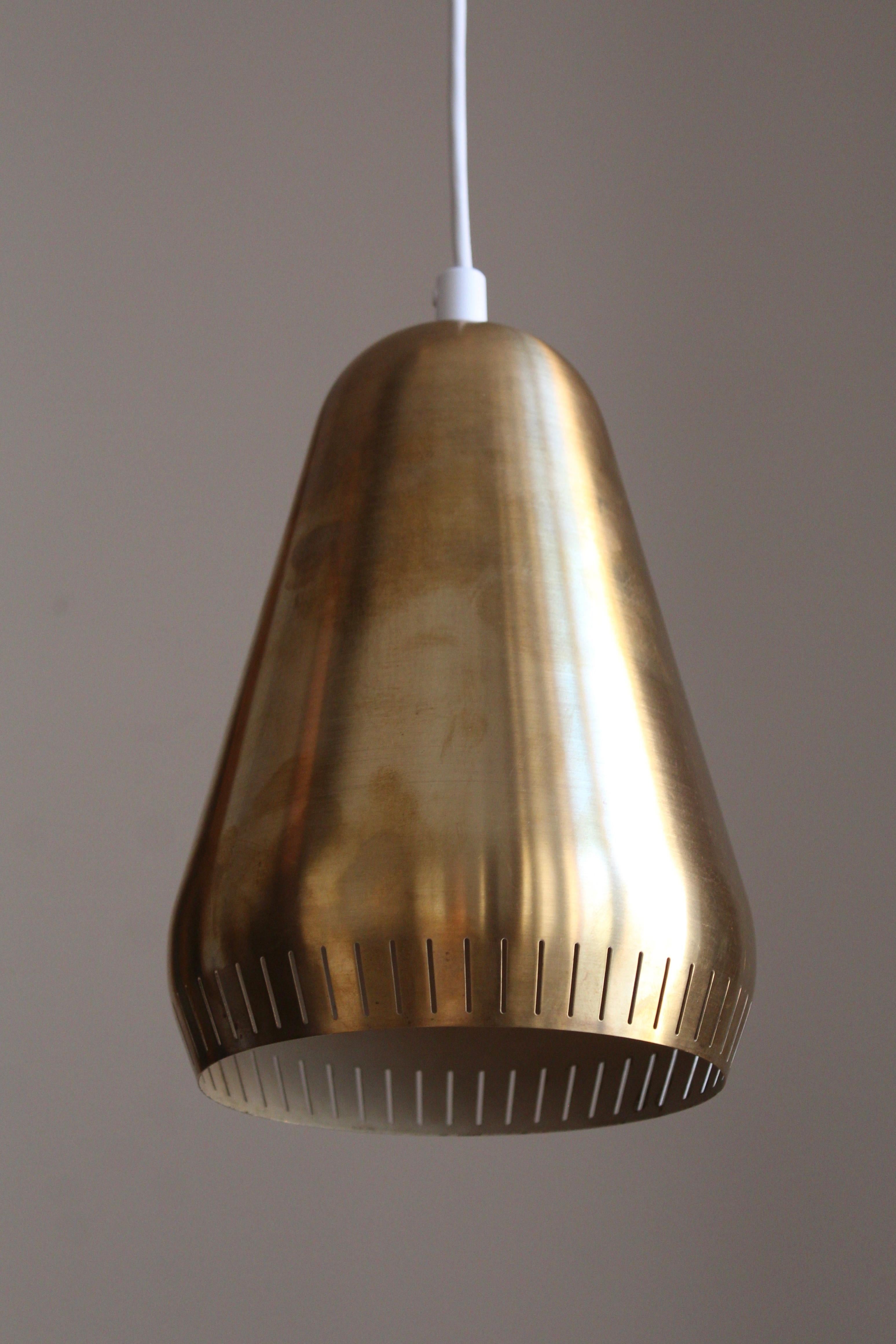 A pendant light / ceiling lamp. Designed and produced in Sweden, c. 1950s.