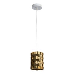 Swedish Designer, Pendant Light, Brass, Sweden, 1960s