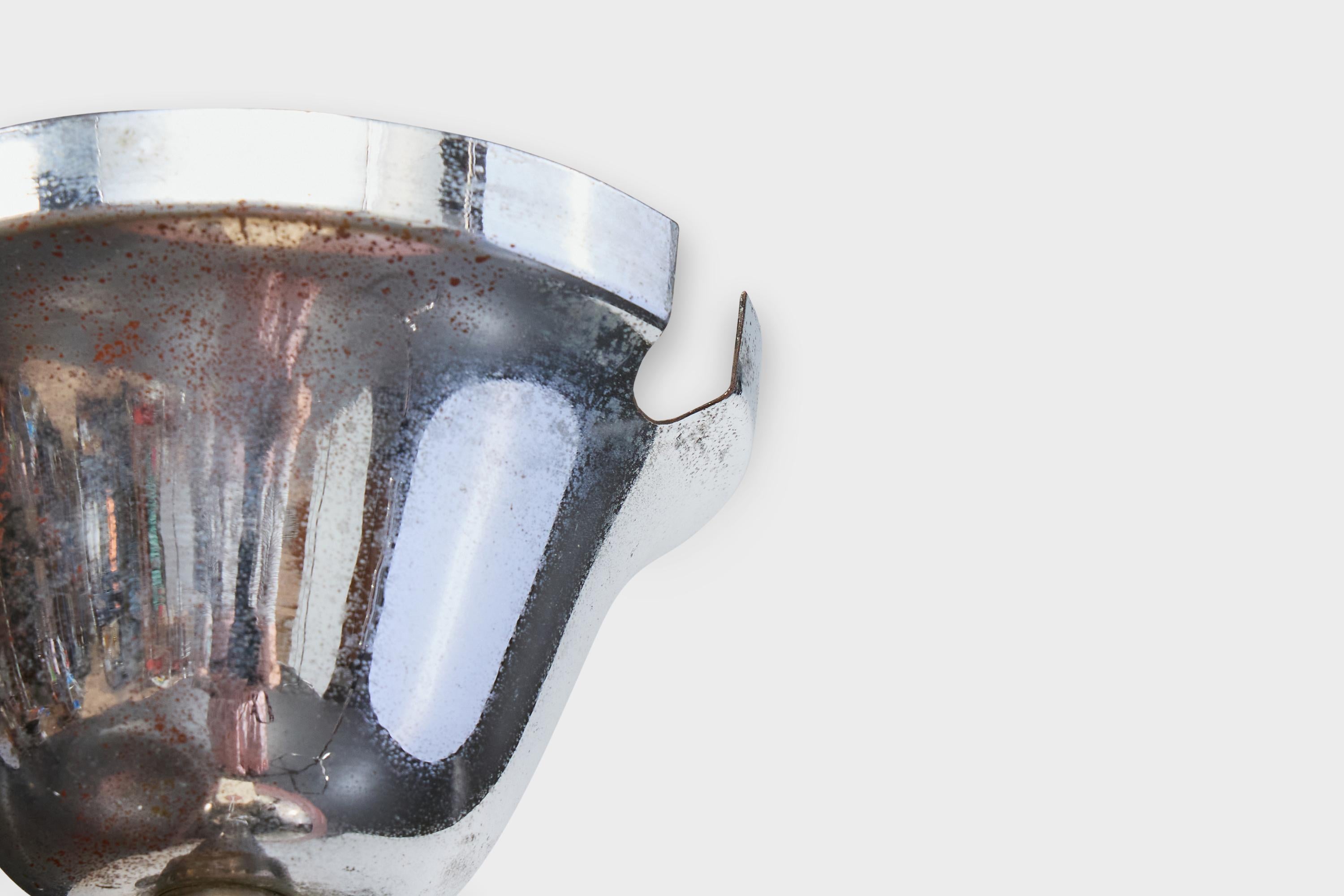 Designer svedese, lampada a sospensione, cromo, vetro, Svezia, anni '30 in vendita 3