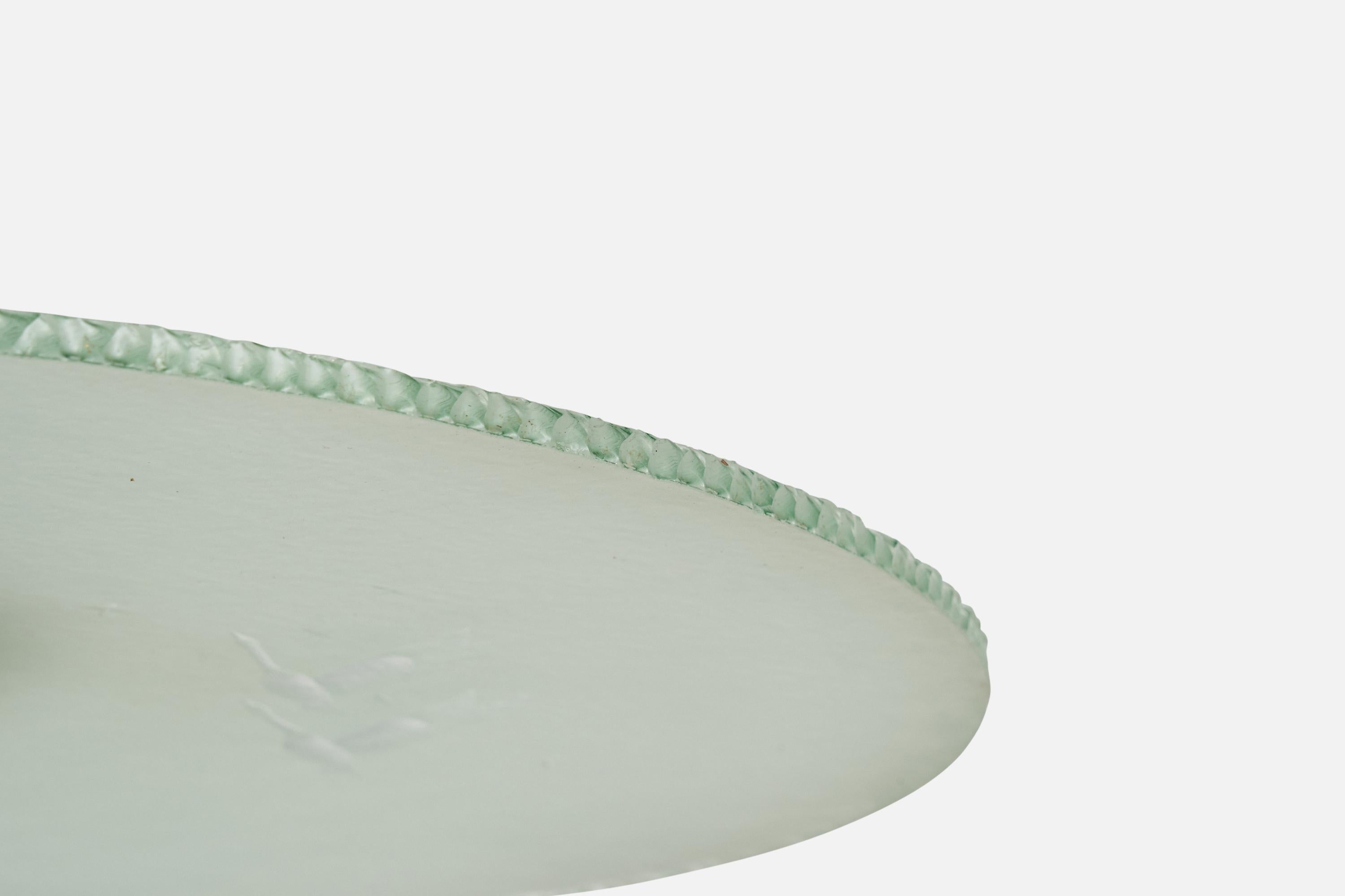 Rame Designer svedese, lampada a sospensione, rame, vetro, Svezia, anni '30 in vendita