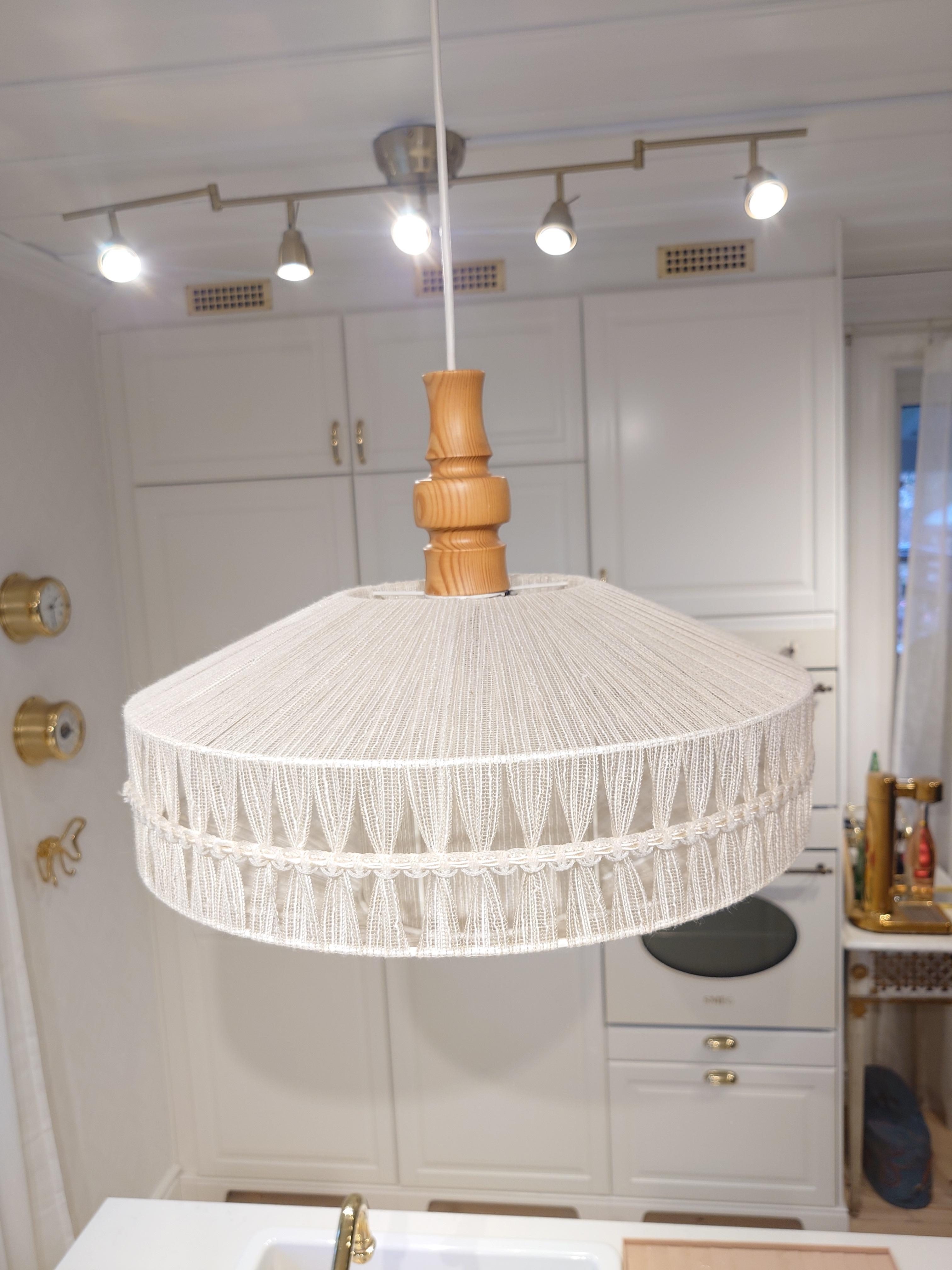 Designer svedese, lampada a sospensione, tessuto, Svezia, anni '1960 in vendita 4