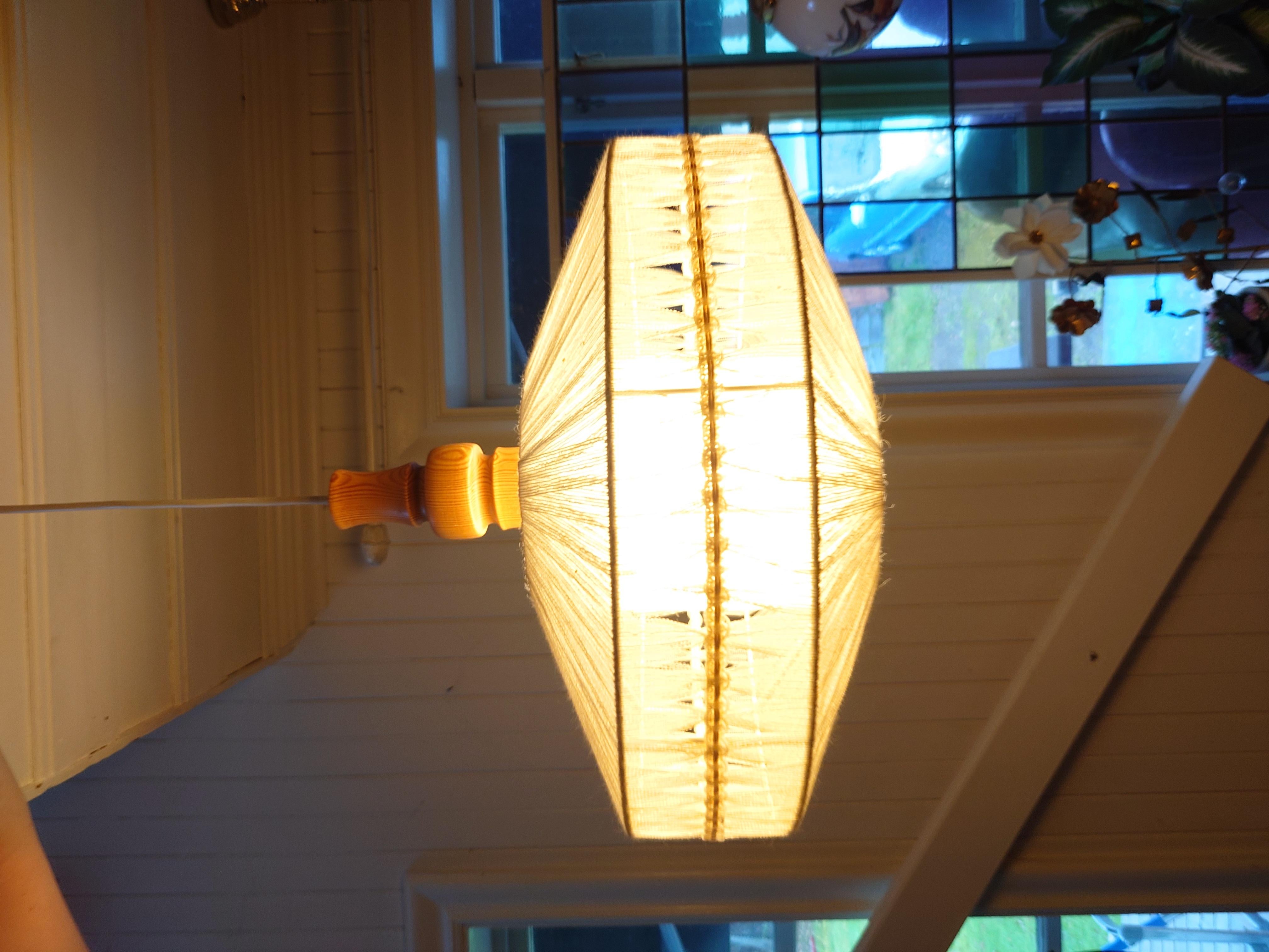 Designer svedese, lampada a sospensione, tessuto, Svezia, anni '1960 in vendita 5