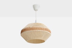 Designer svedese, lampada a sospensione, tessuto, Svezia, anni '1960