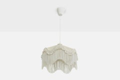 Swedish Designer, Pendant Light, Fabric, Sweden, 1960s