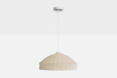 Swedish Designer, Pendant Light, Fabric, Sweden, 1960s