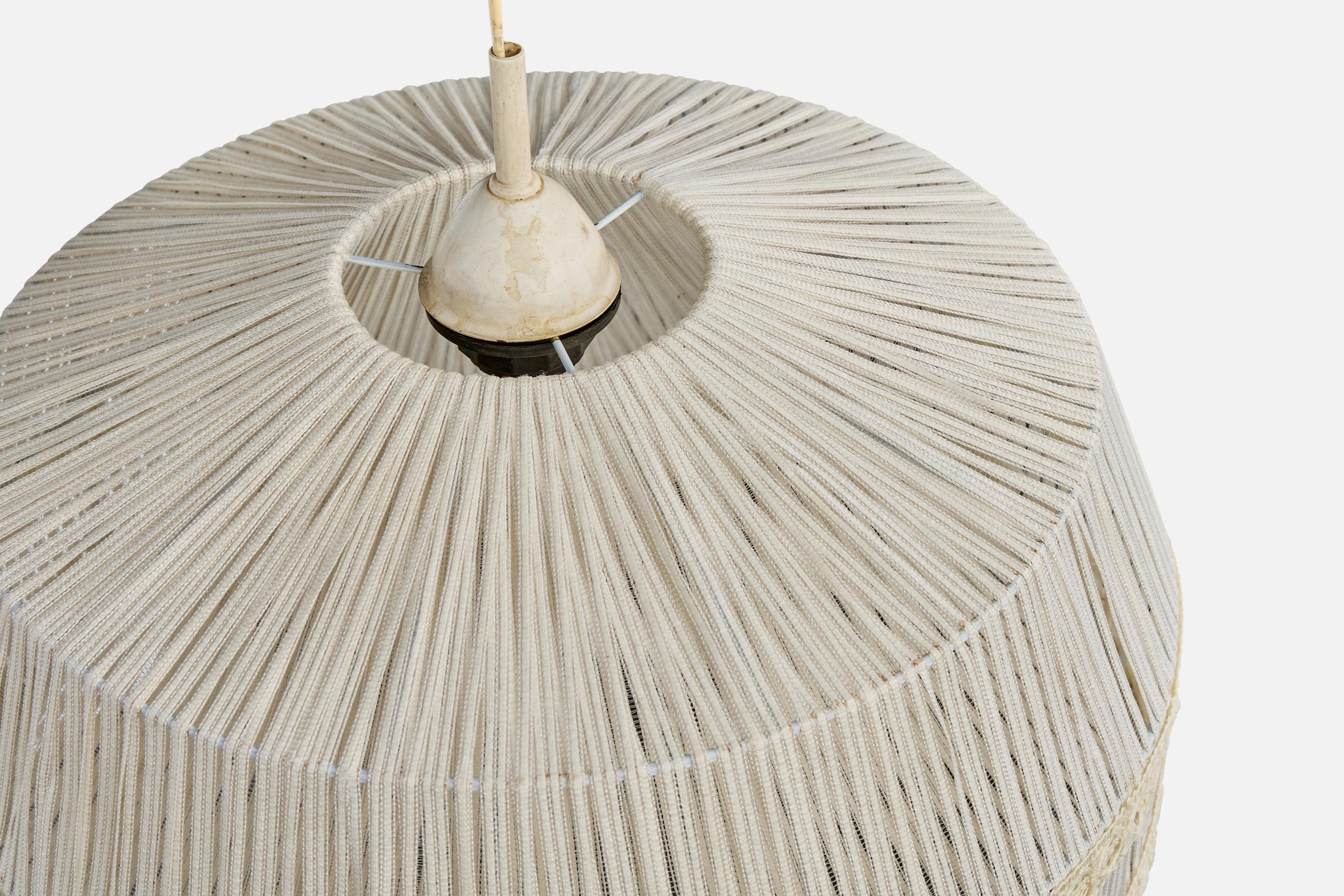 Tissu Designer suédois, lampe suspendue, tissu, Suède, années 1960 en vente