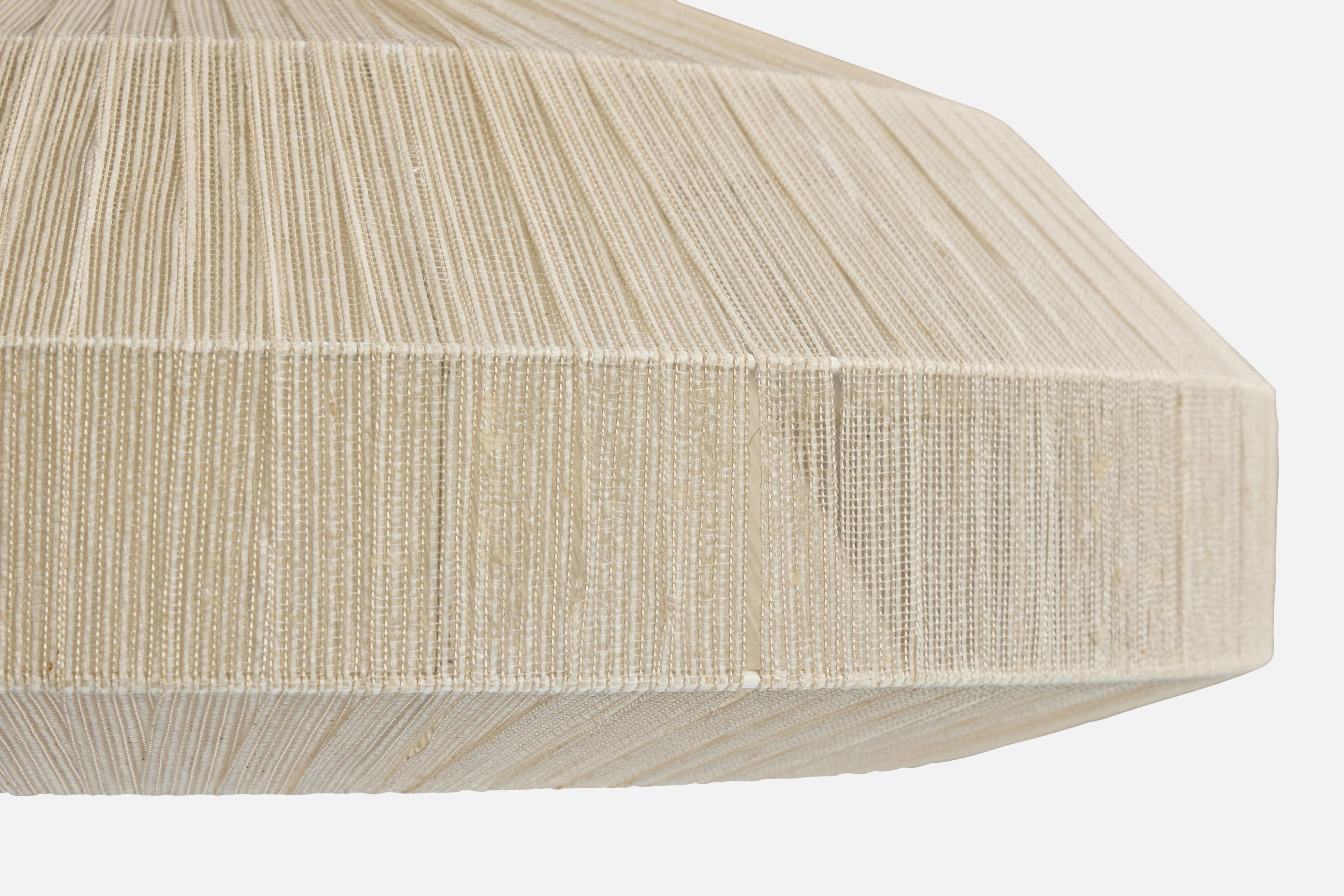 Tessuto Designer svedese, lampada a sospensione, tessuto, Svezia, anni '1960 in vendita