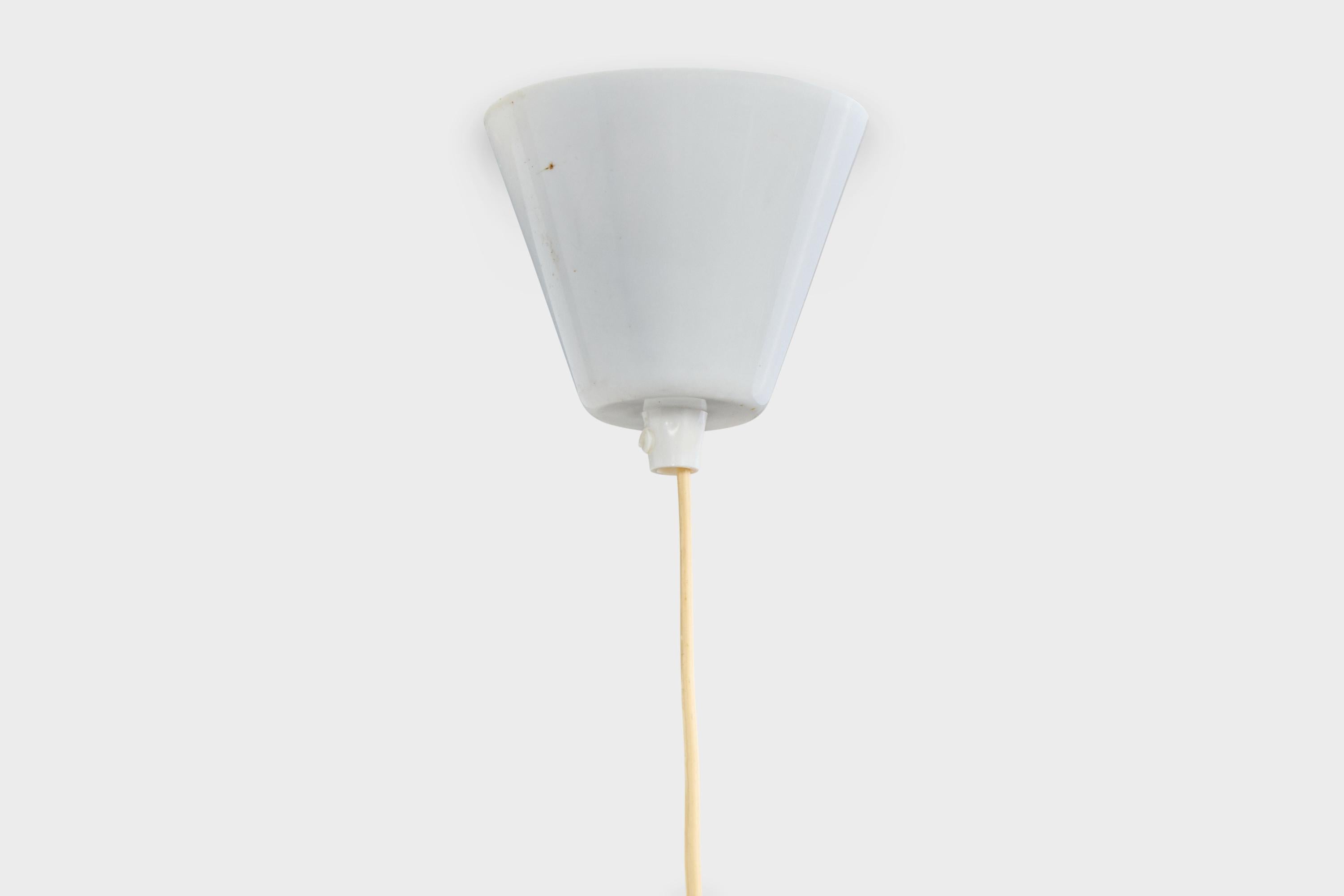 Designer suédois, lampe suspendue, tissu, Suède, années 1960 en vente 2