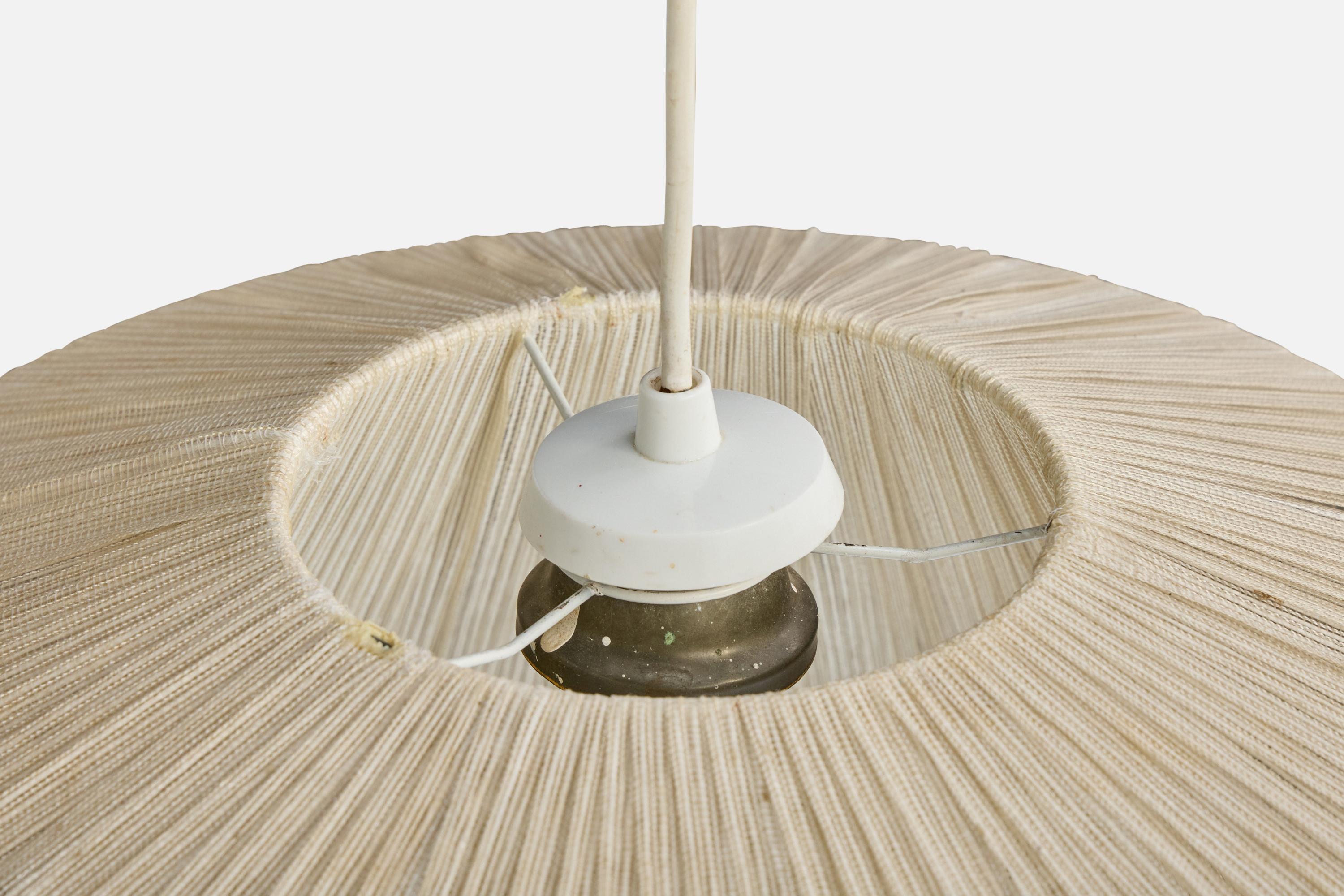 Designer svedese, lampada a sospensione, tessuto, Svezia, anni '1960 in vendita 2