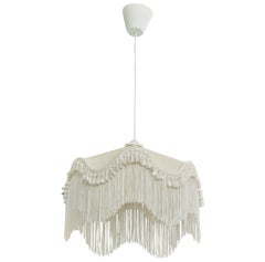 Swedish Designer, Pendant Light, Fabric, Sweden, 1960s