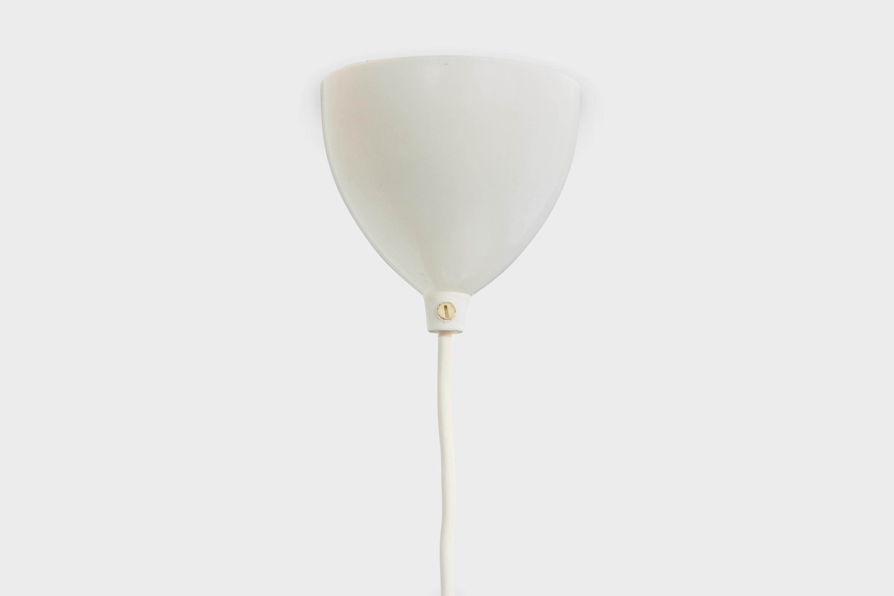 Swedish Designer, Pendant Light, Fabric, Sweden, 1970s For Sale 5
