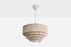 Swedish Designer, Pendant Light, Fabric, Sweden, 1970s