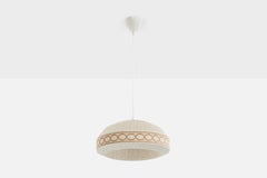 Swedish Designer, Pendant Light, Fabric, Sweden, 1970s