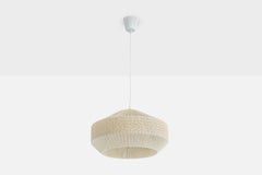 Swedish Designer, Pendant Light, Fabric, Sweden, 1970s