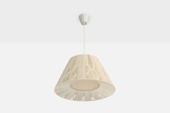 Swedish Designer, Pendant Light, Fabric, Sweden, 1970s