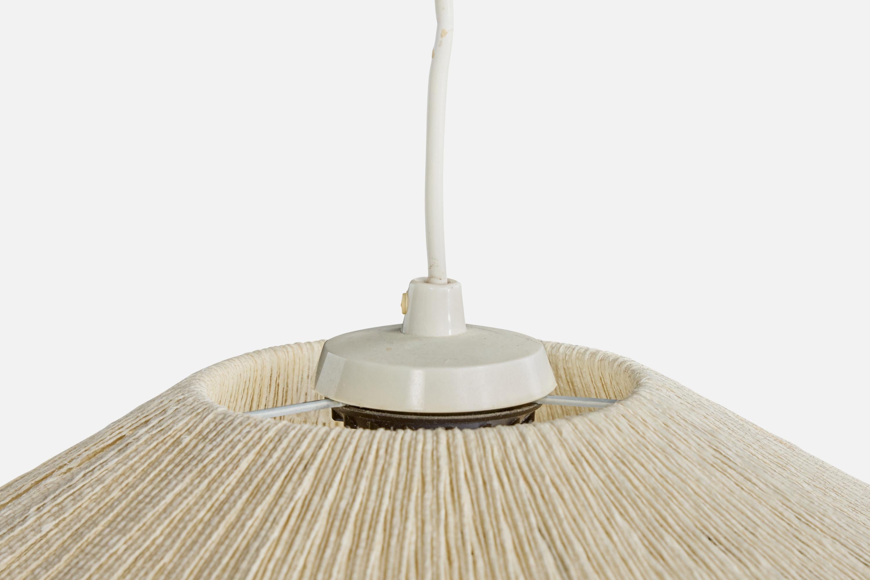 Designer svedese, lampada a sospensione, tessuto, Svezia, anni '1970 in vendita 2