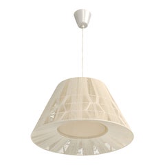 Swedish Designer, Pendant Light, Fabric, Sweden, 1970s