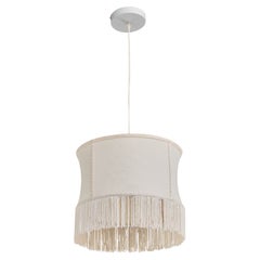 Swedish Designer, Pendant Light, Fabric, Sweden, 1970s