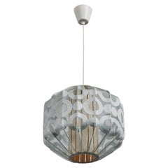 Designer svedese, lampada a sospensione, tessuto, Svezia, anni '1970