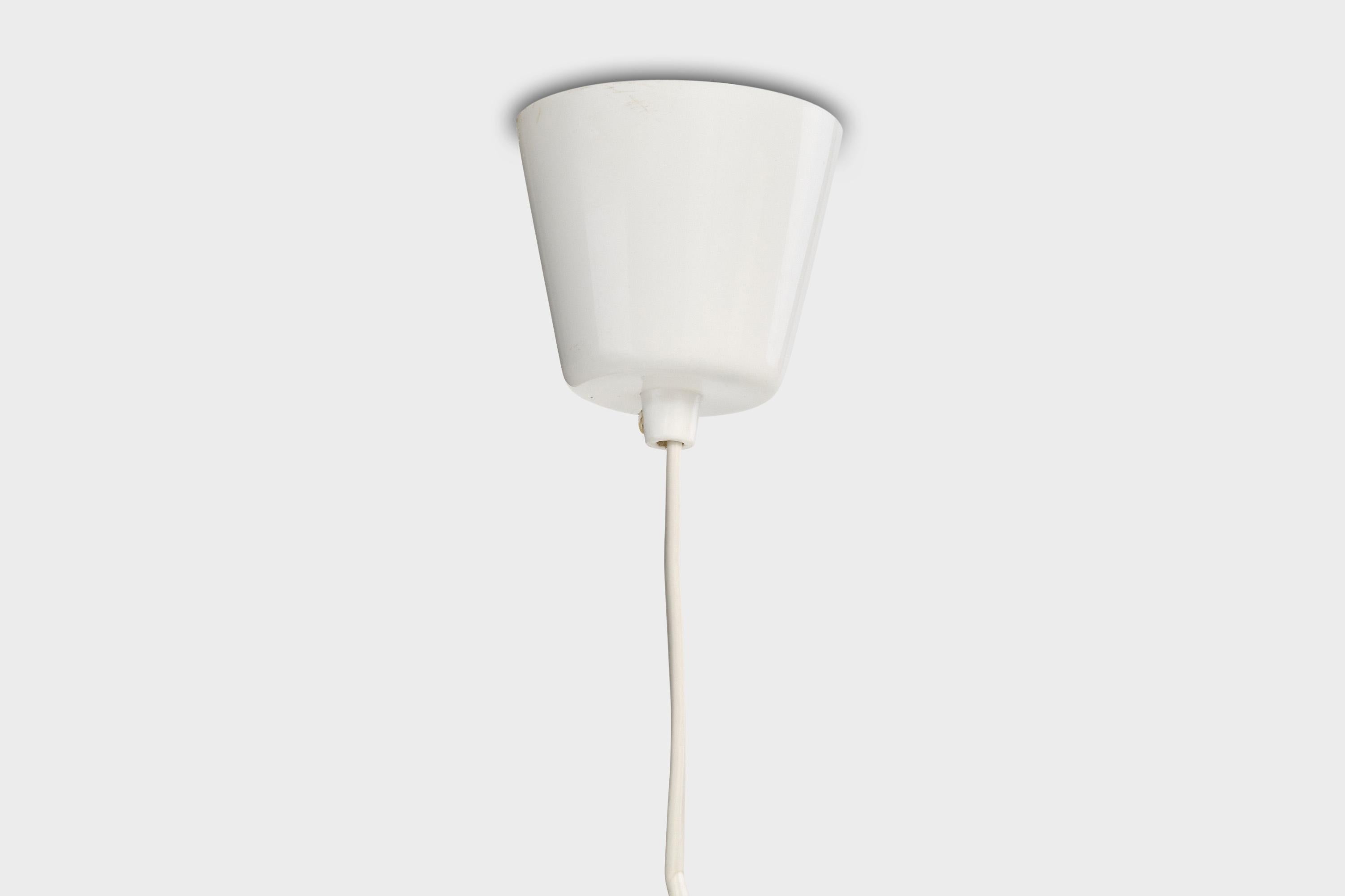 Designer svedese, lampada a sospensione, Fabrice, Teak, Plastica, Svezia, anni '70 in vendita 4