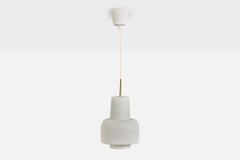 Swedish Designer, Pendant Light, Glass, Sweden, 1950s