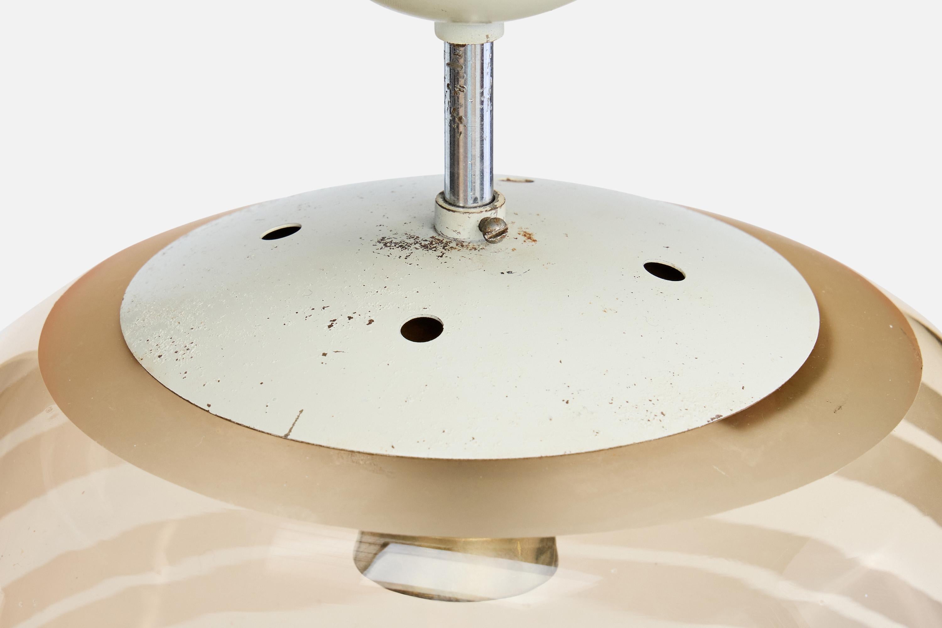 Designer svedese, lampada a sospensione, metallo, vetro, Svezia, anni '30 in vendita 1